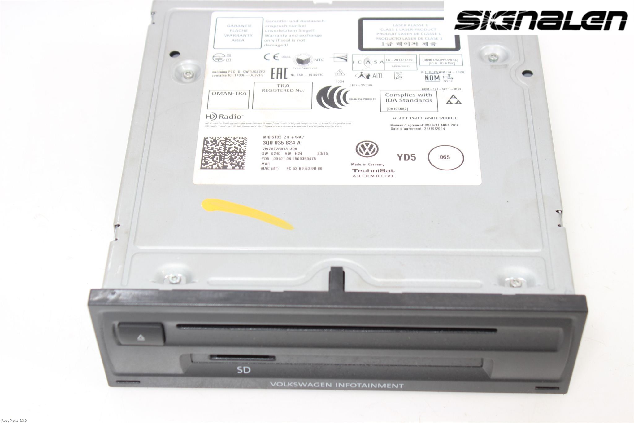 Volkswagen VW PASSAT 15-19 Stereo Radio