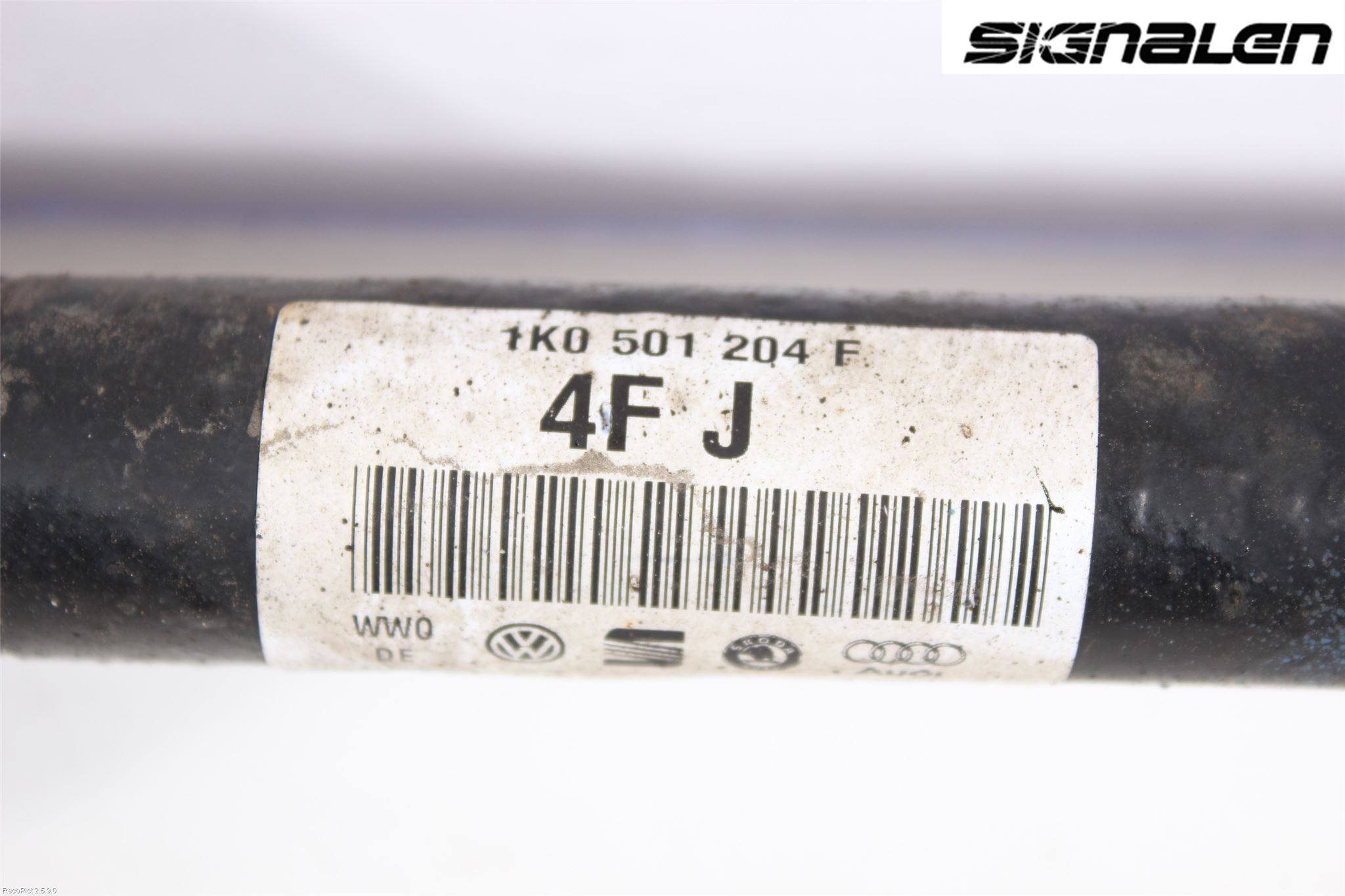 Volkswagen VW PASSAT 11-14 Drivaksel Bak Kompl Høyre