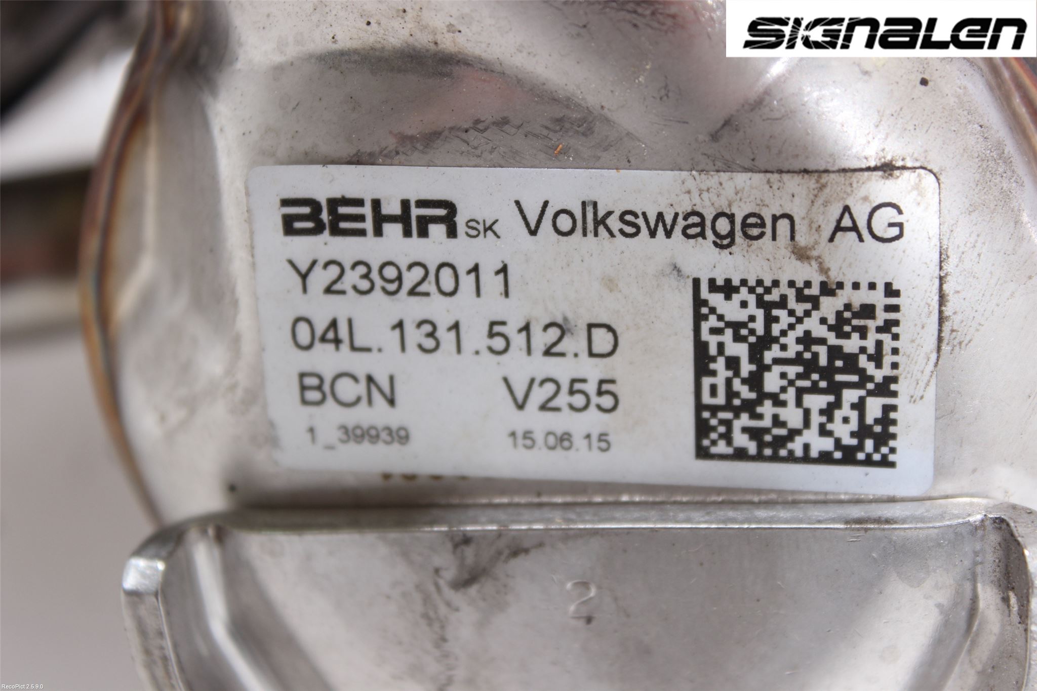 Volkswagen VW TIGUAN 07-16 Eksos Kjøler