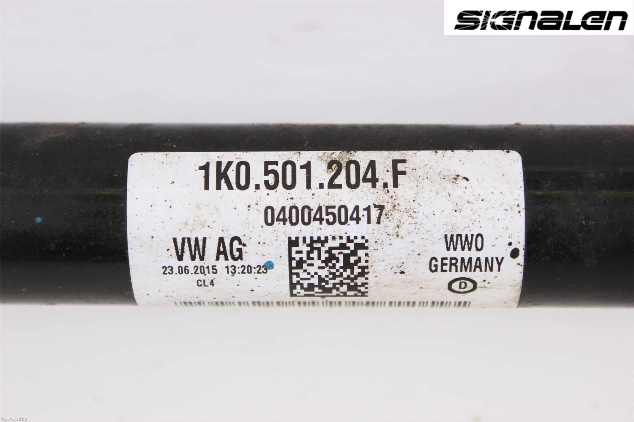 Volkswagen VW TIGUAN 07-16 Drivaksel Bak Kompl Høyre