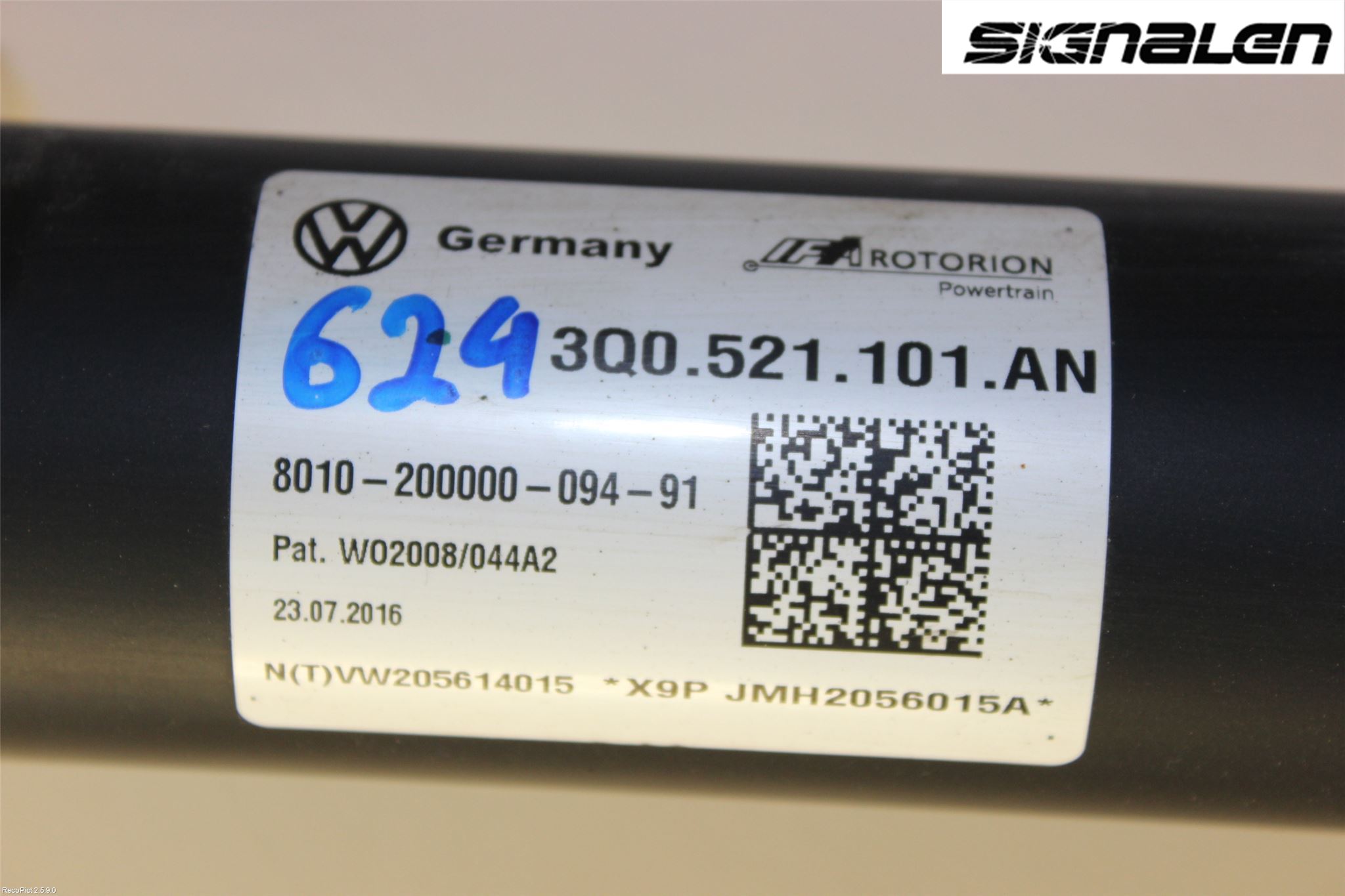 Volkswagen VW PASSAT 15-19 Mellomaksel Kompl