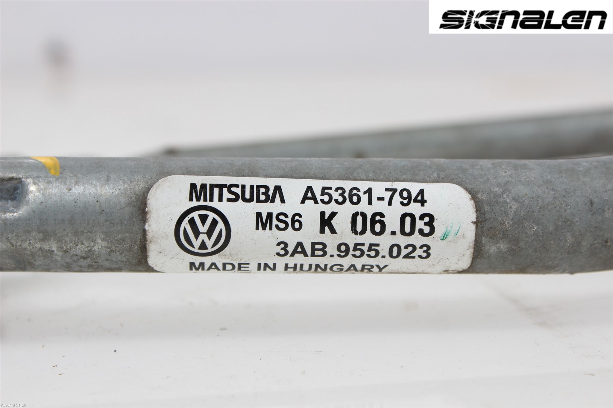 Volkswagen VW PASSAT 11-14 Viskeroverføring Frontrute