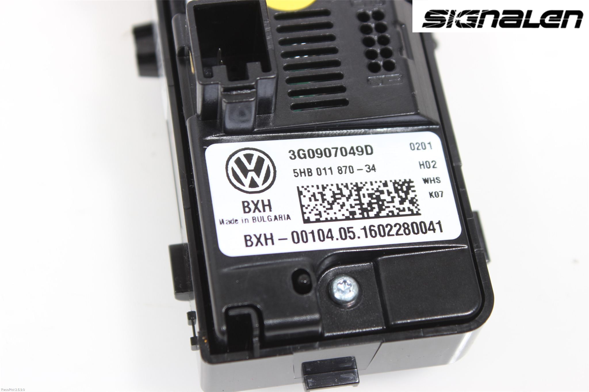 Volkswagen VW TIGUAN 07-16 Varme Ac Betjening-Display