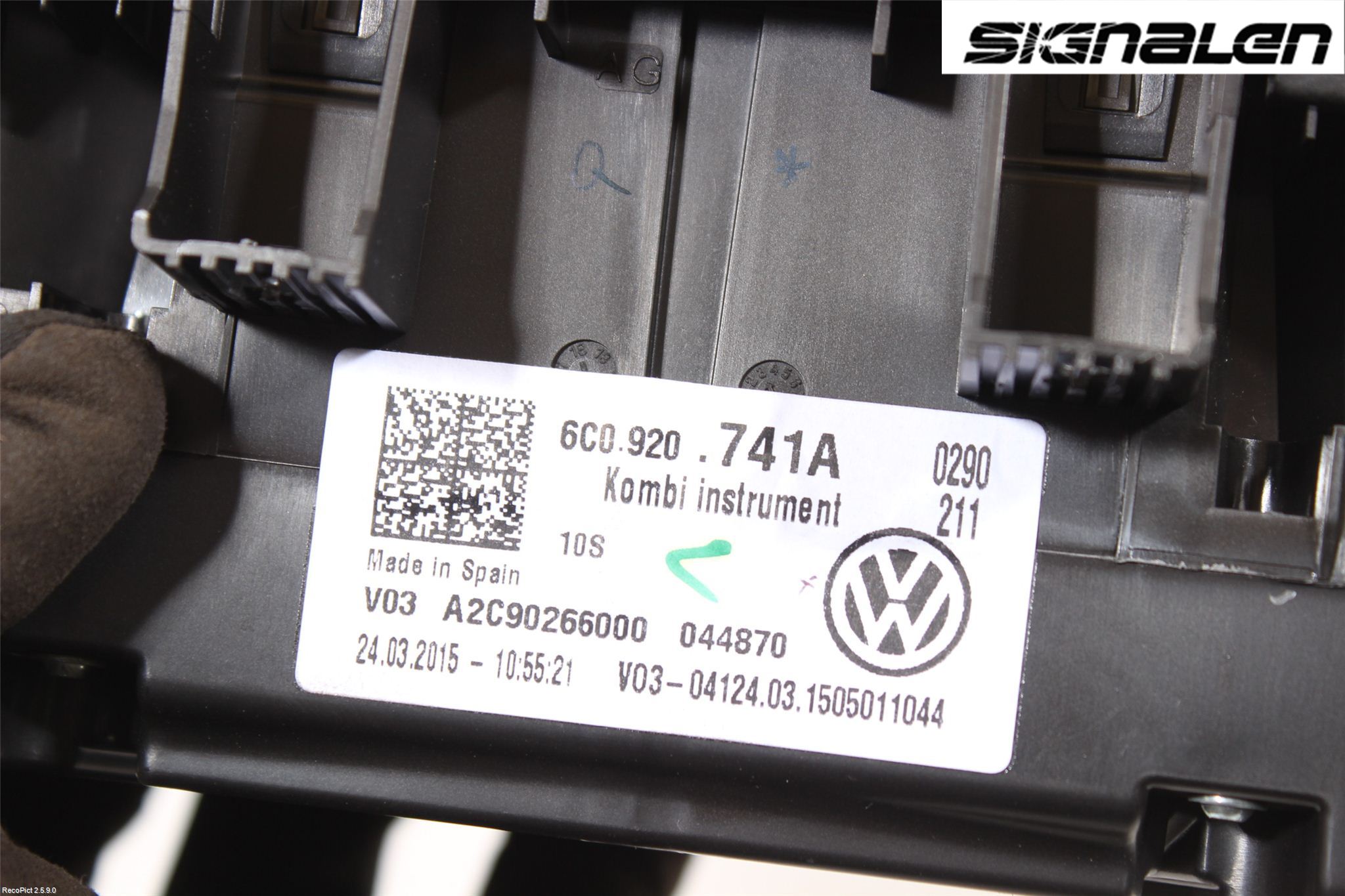 Volkswagen VW POLO 10-17 Instr Kombinert