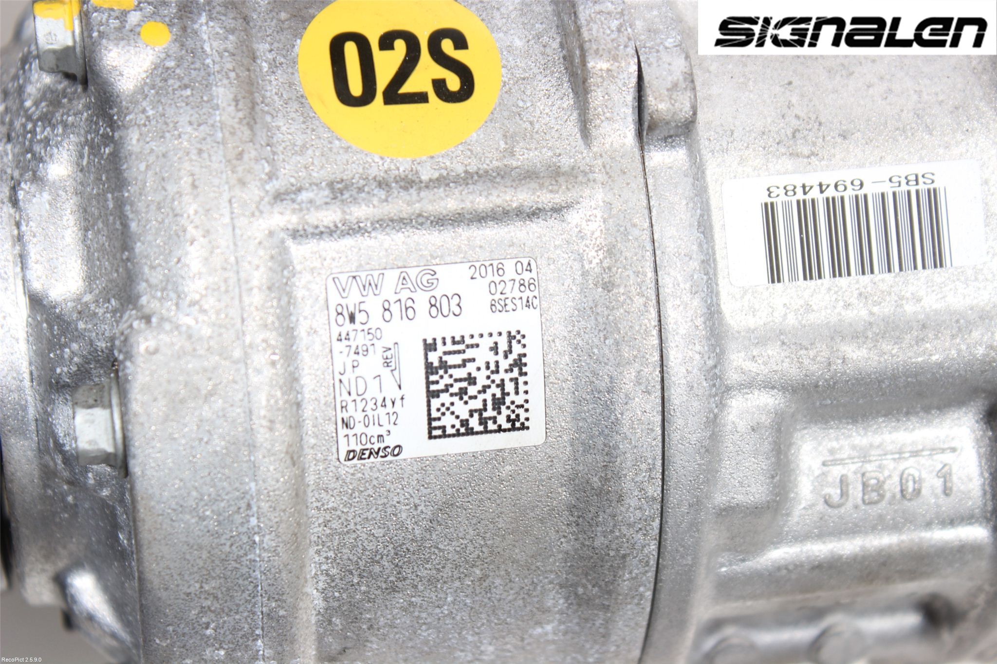 Audi A4/S4 B9 16-19 Varme Ac Kompressor