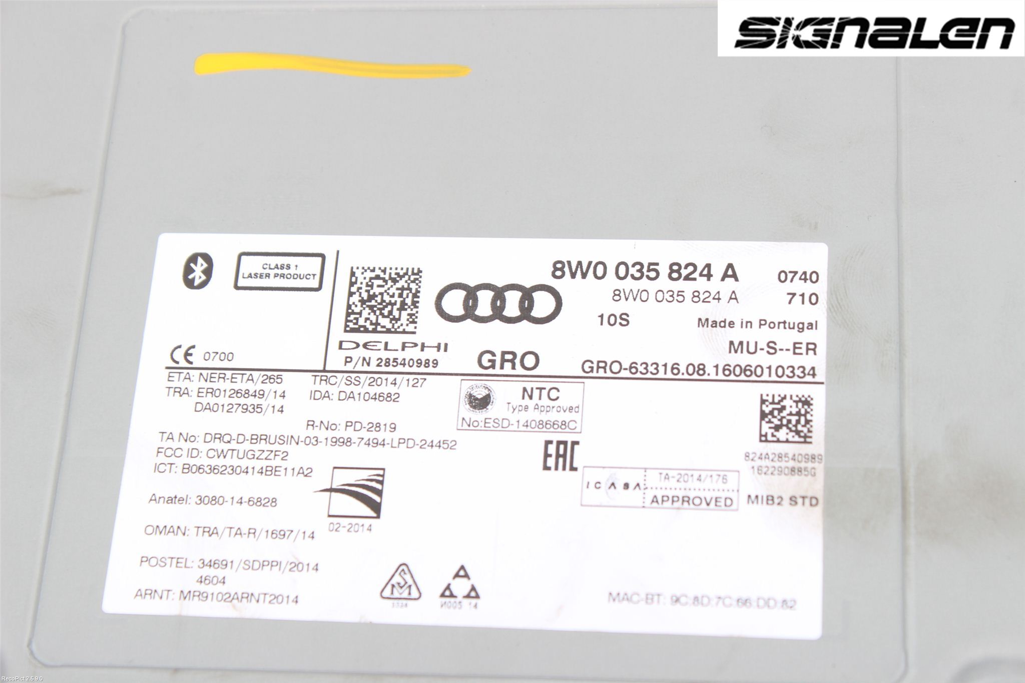 Audi A4/S4 B9 16-19 Stereo Radio