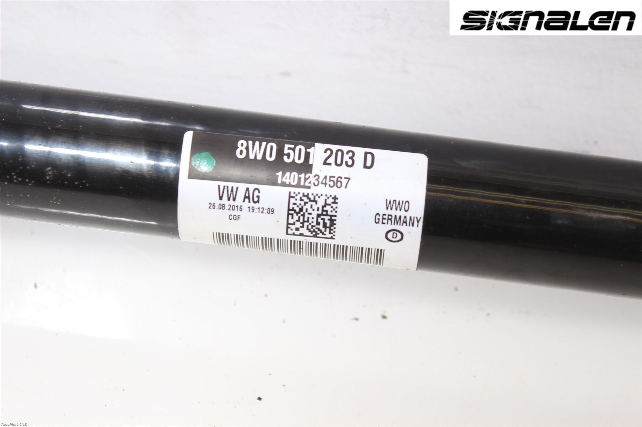 Audi A4/S4 B9 16-19 Drivaksel Bak Kompl Venstre
