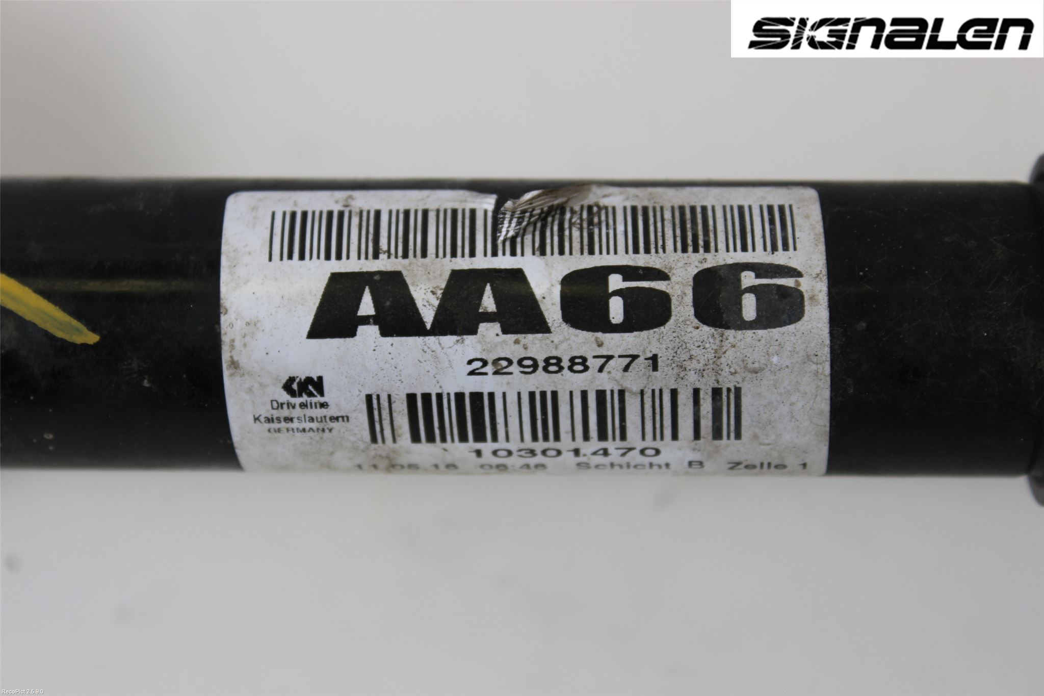 Opel INSIGNIA 09-16 Drivaksel Foran Kompl Venstre