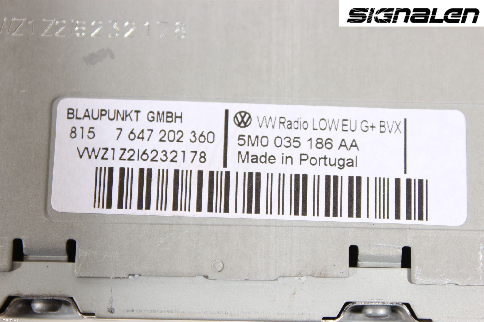 Volkswagen VW GOLF PLUS/CROSS GOLF 04-14 Stereo Radio