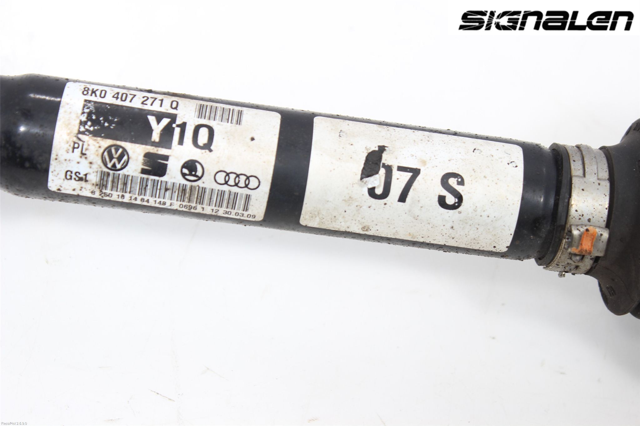 Audi A4/S4 08-11 Drivaksel Foran Kompl Venstre