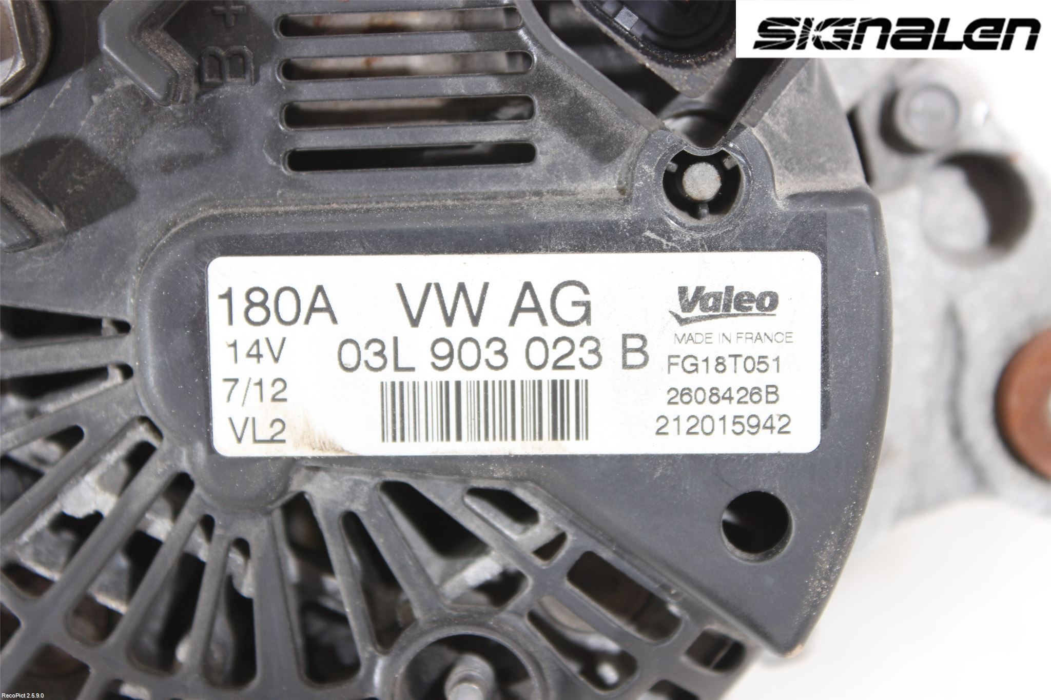 Volkswagen VW SHARAN 11- Dynamo