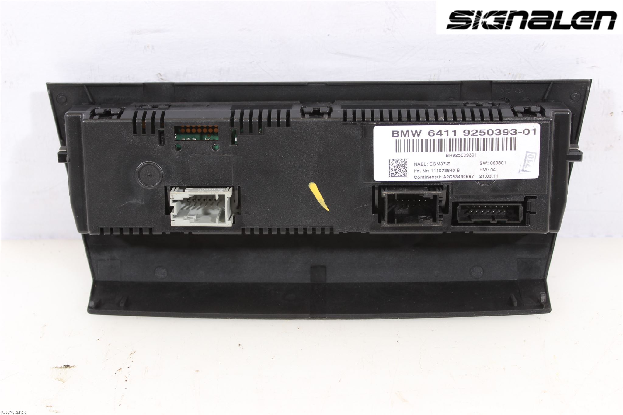 BMW 3 E90/91 SED/TOU 05-12 Varme Ac Betjening-Display