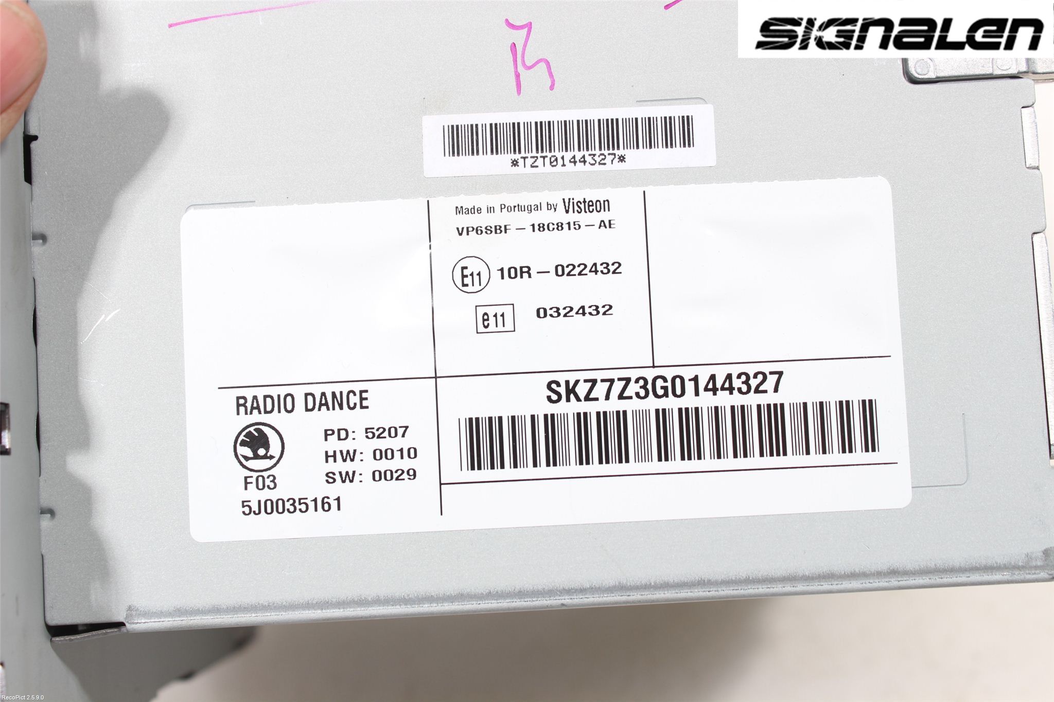 Skoda FABIA 07-14 Stereo Radio