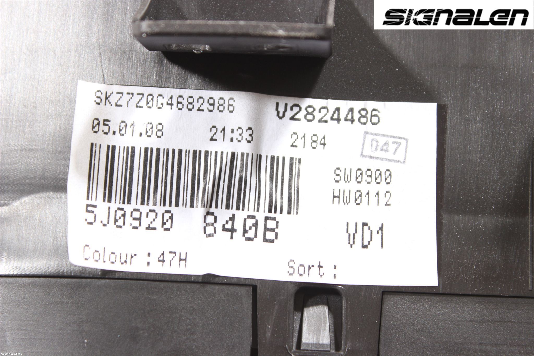 Skoda FABIA 07-14 Instr Kombinert