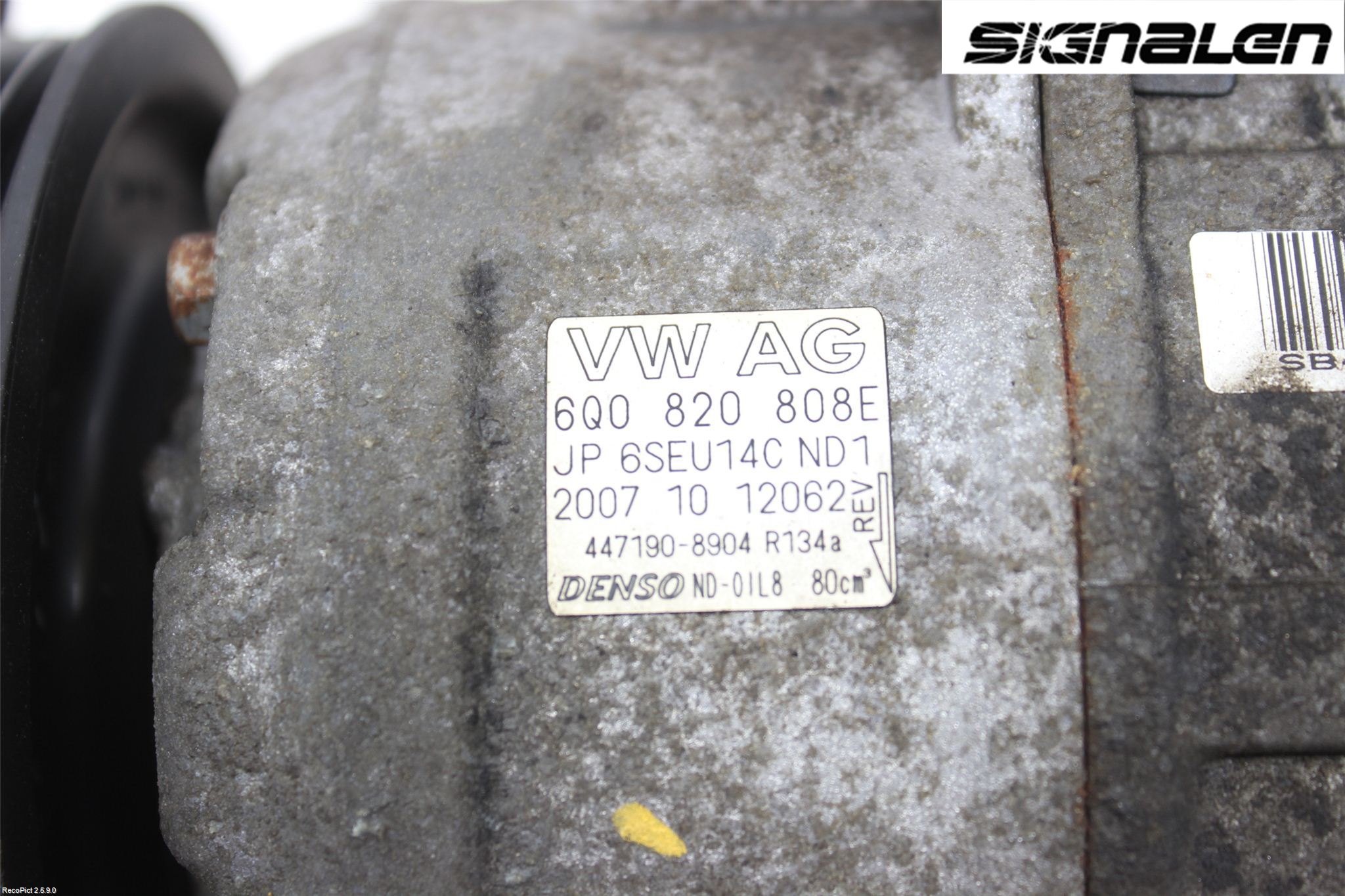 Skoda FABIA 07-14 Varme Ac Kompressor