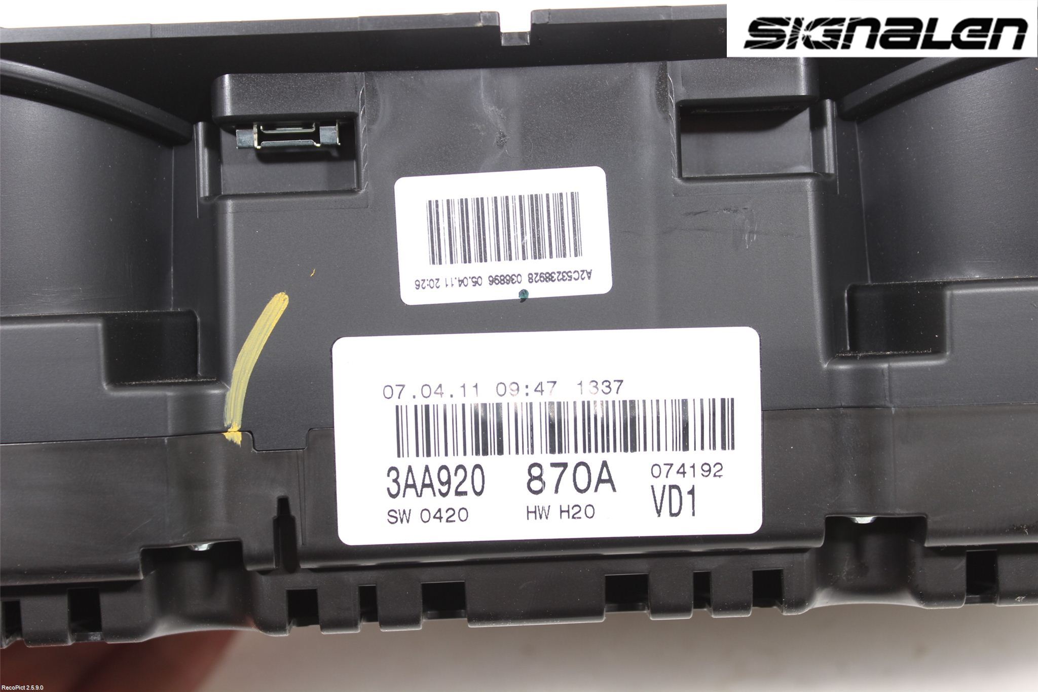 Volkswagen VW PASSAT 11-14 Instr Kombinert