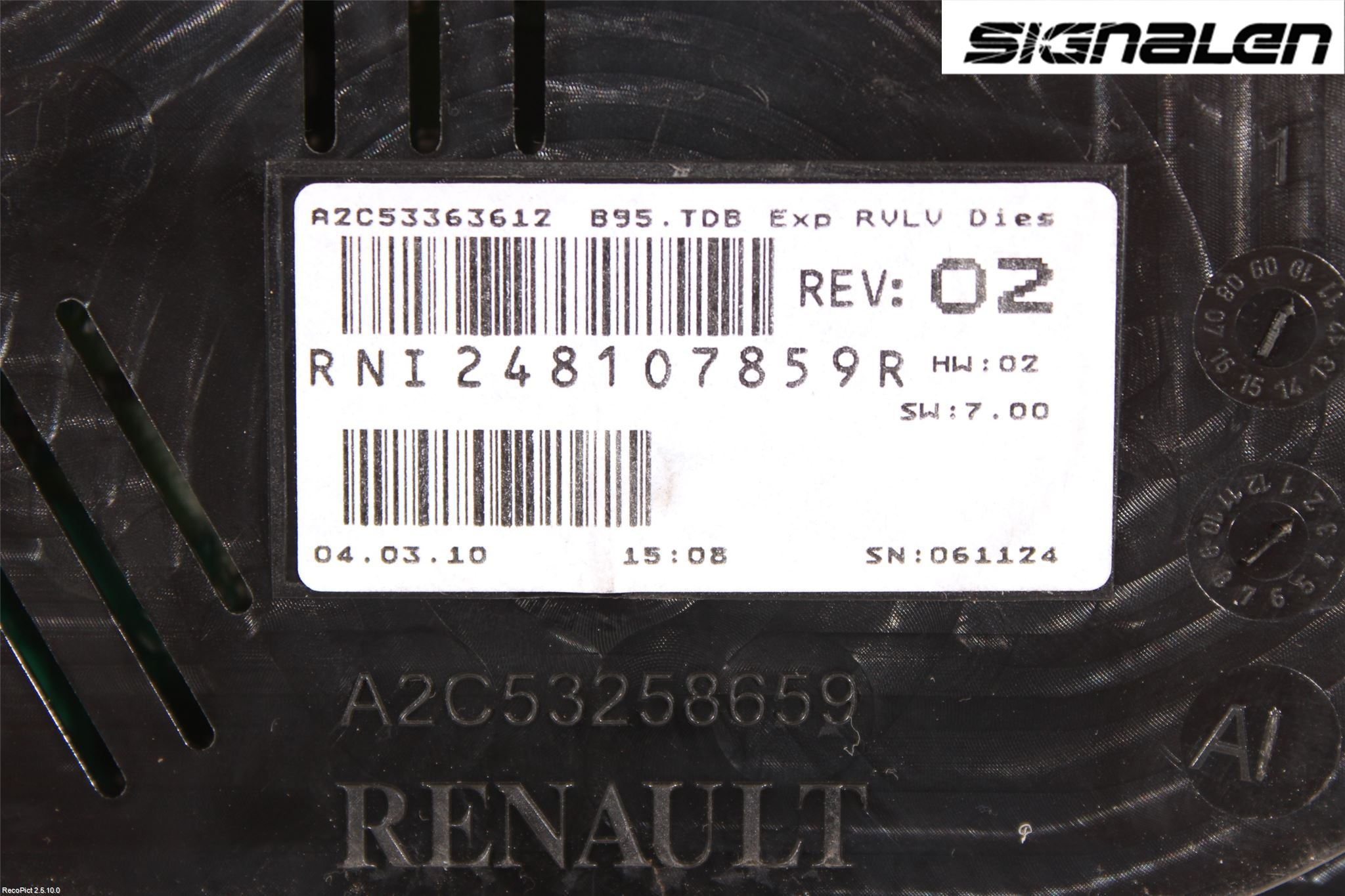 Renault MEGANE III 09-15 Instr Kombinert
