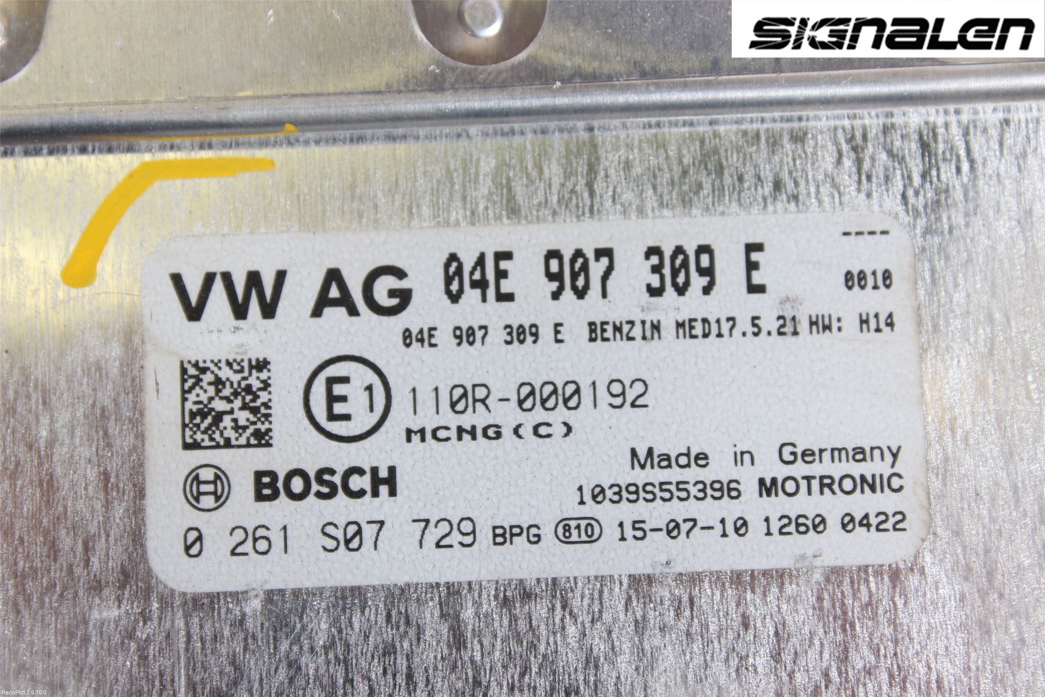 Volkswagen VW GOLF / E-GOLF VII 13-20 Styreenhet Innsprøytning