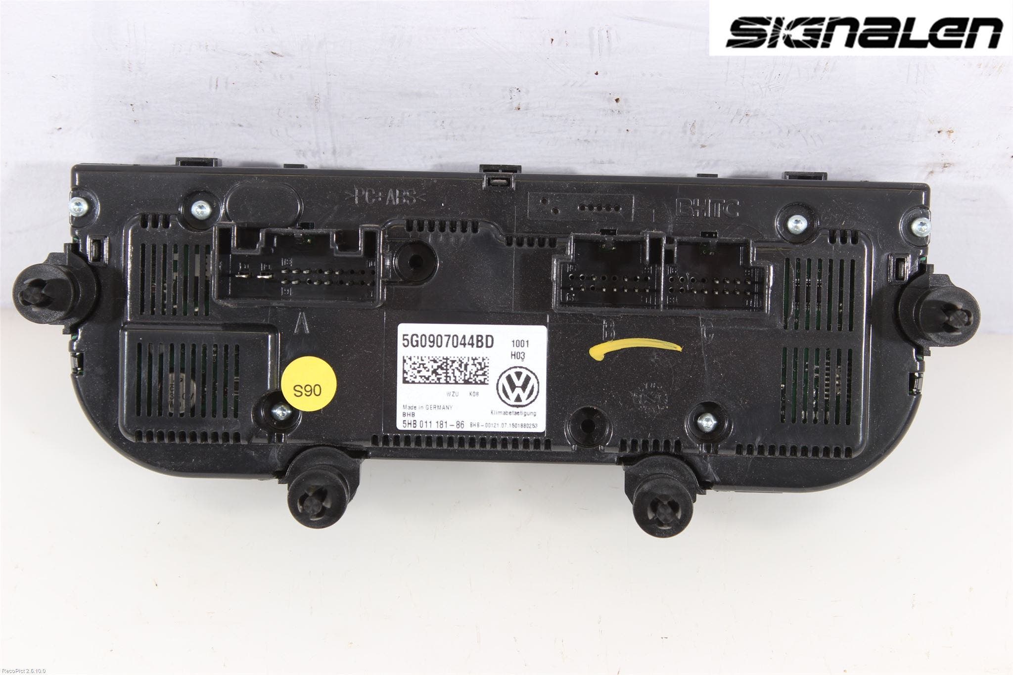 Volkswagen VW GOLF / E-GOLF VII 13-20 Varme Ac Betjening-Display