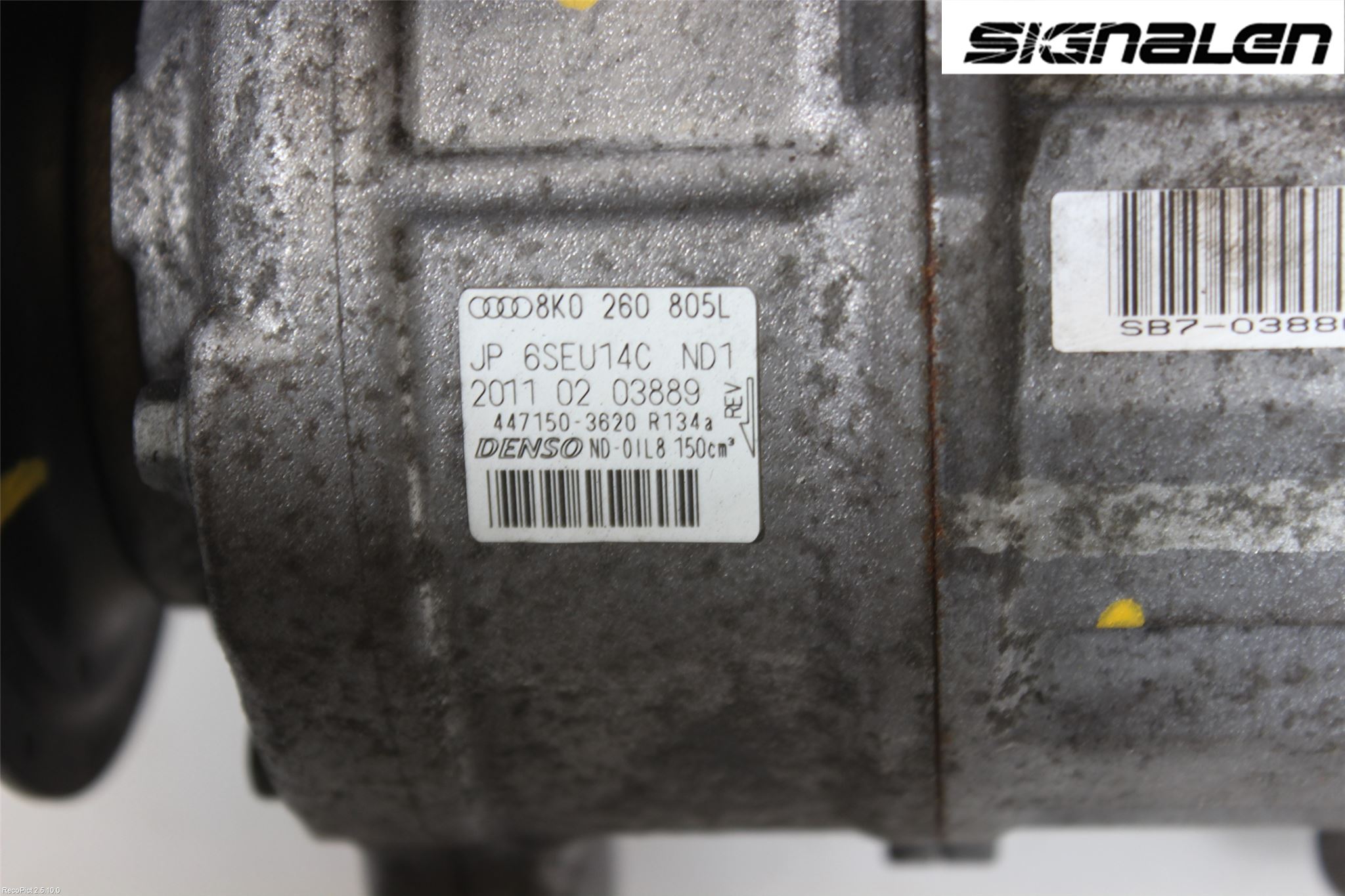Audi A4/S4 08-11 Varme Ac Kompressor