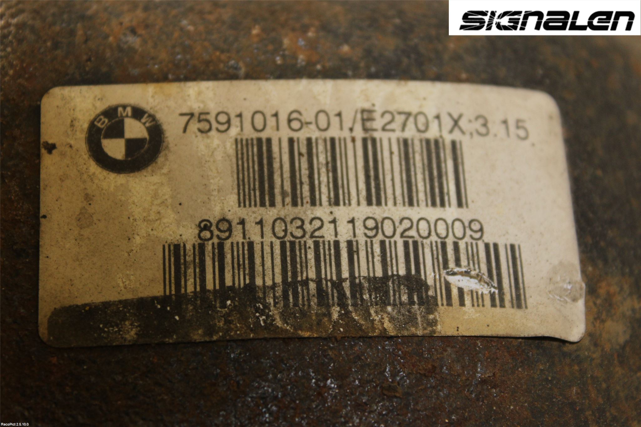 BMW 3 E90/91 SED/TOU 05-12 Bakaksel Kardang Bak -Diff