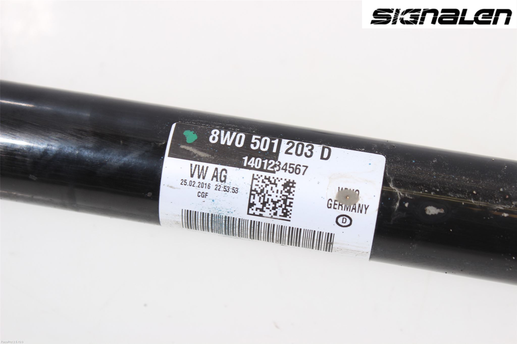 Audi A4/S4 B9 16-19 Drivaksel Bak Kompl Høyre
