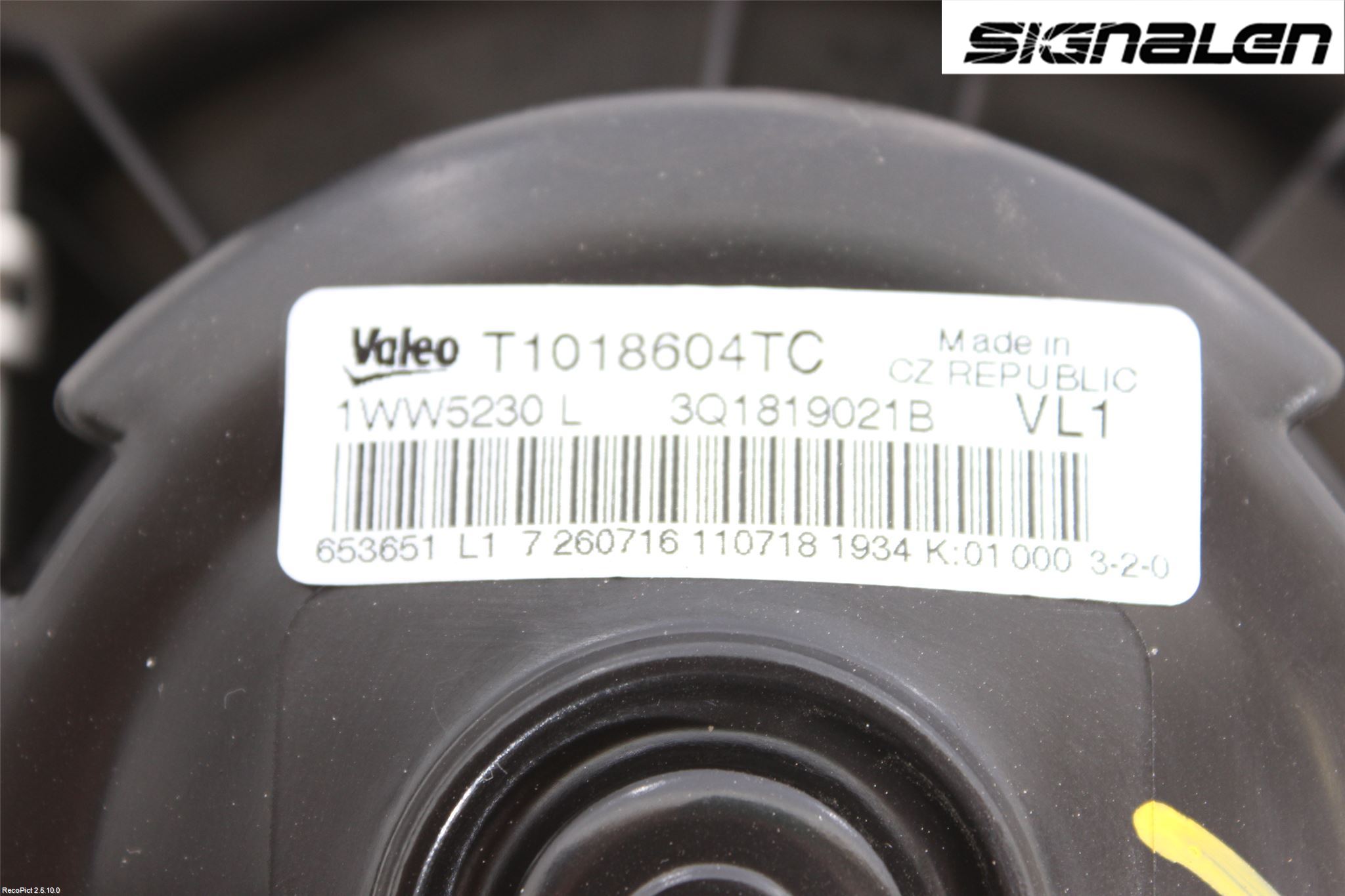 Volkswagen VW TOURAN 16- Varmeapparat Viftemotor
