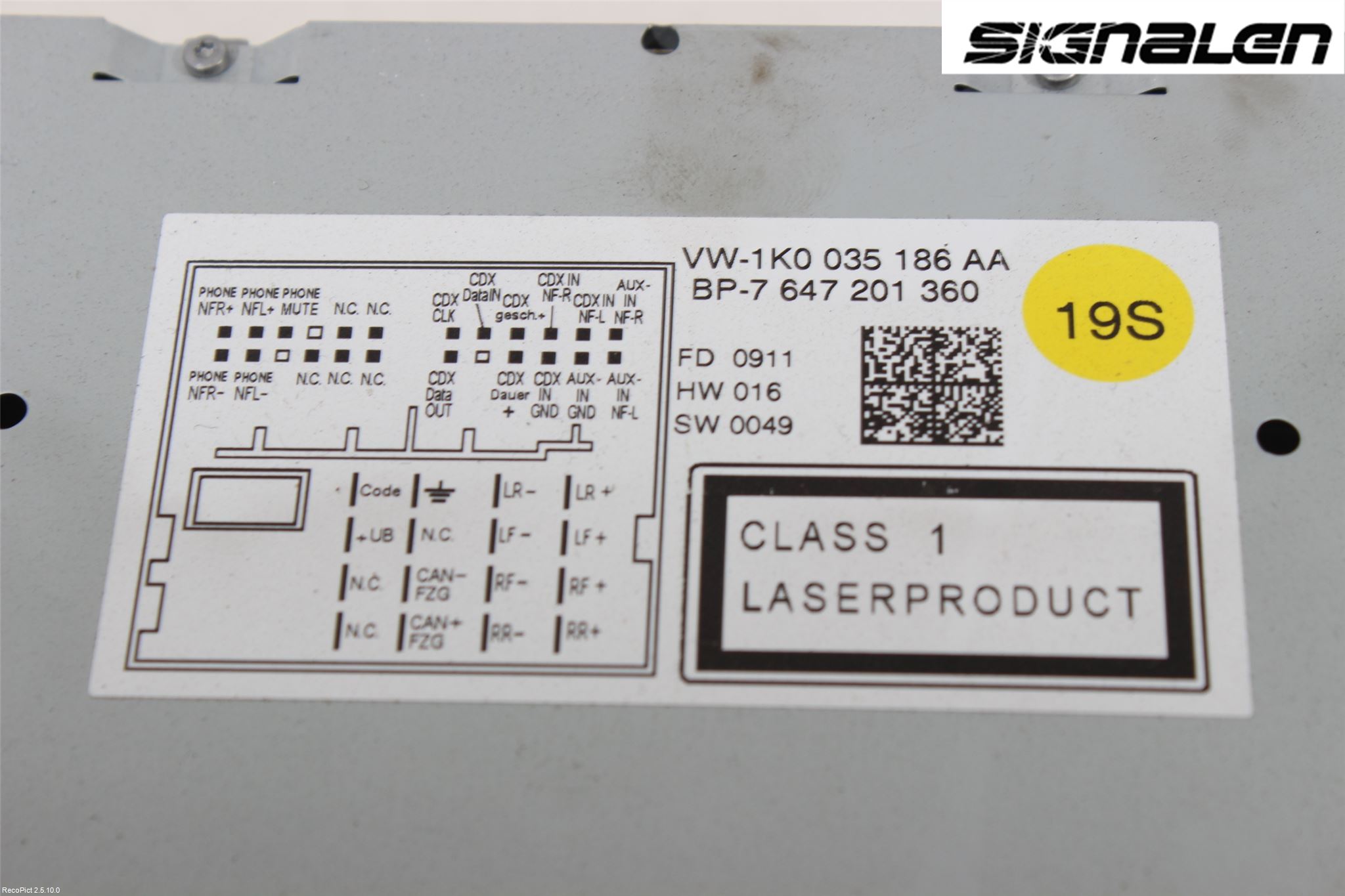 Volkswagen VW PASSAT 11-14 Stereo Radio