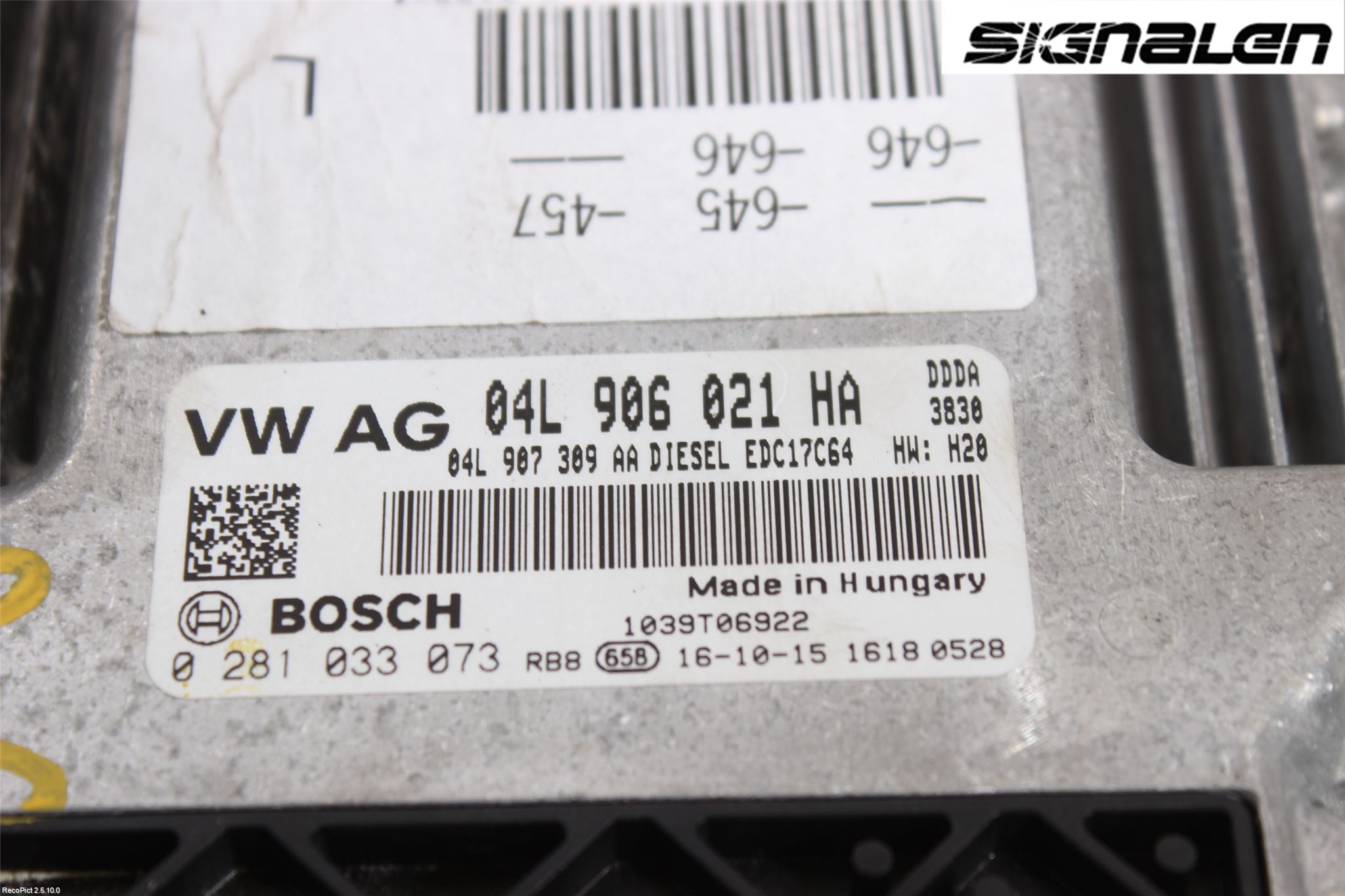 Audi A6/S6 4G 11-18 Styreenhet Innsprøytning