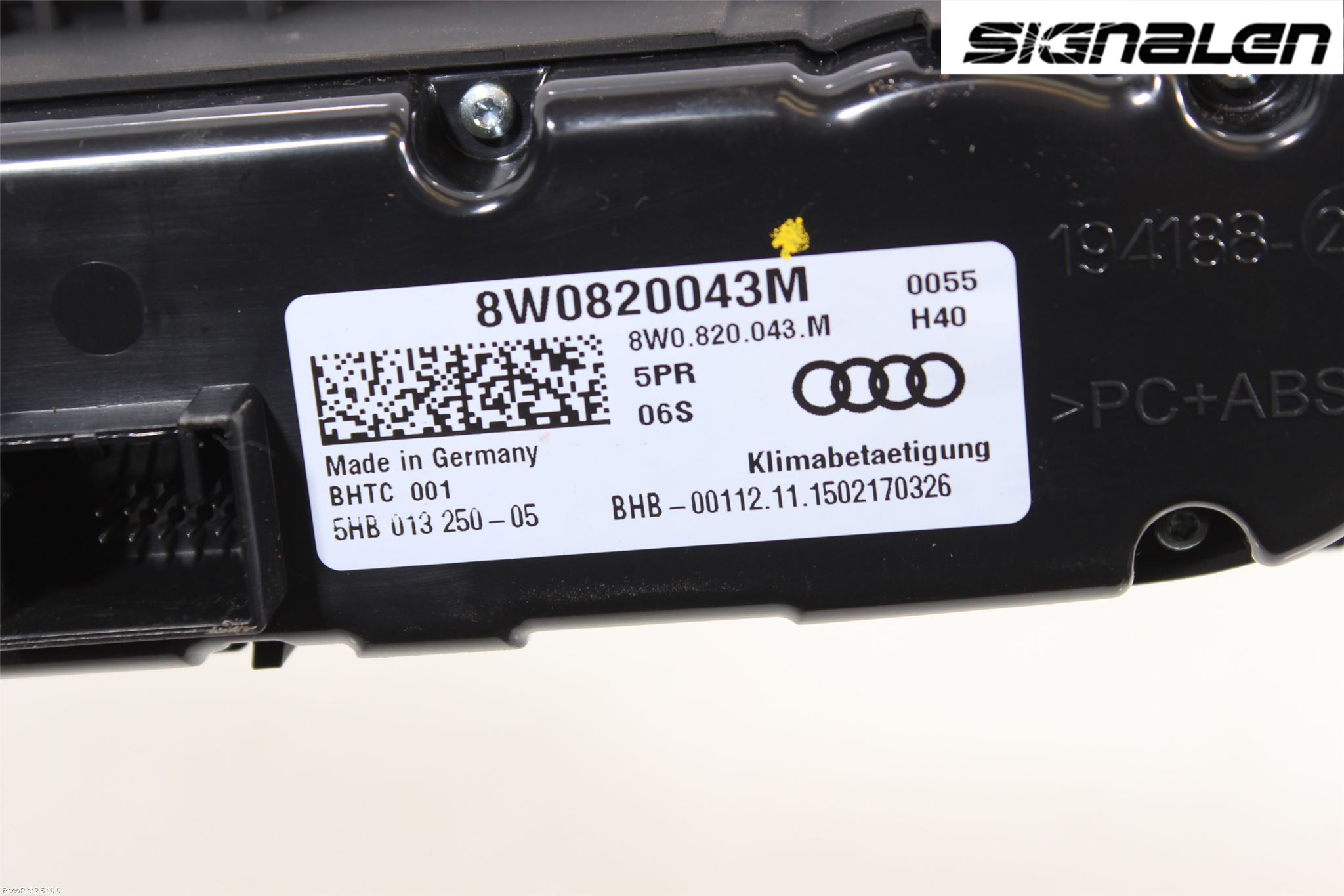 Audi A4/S4 B9 16-19 Varme Ac Betjening-Display