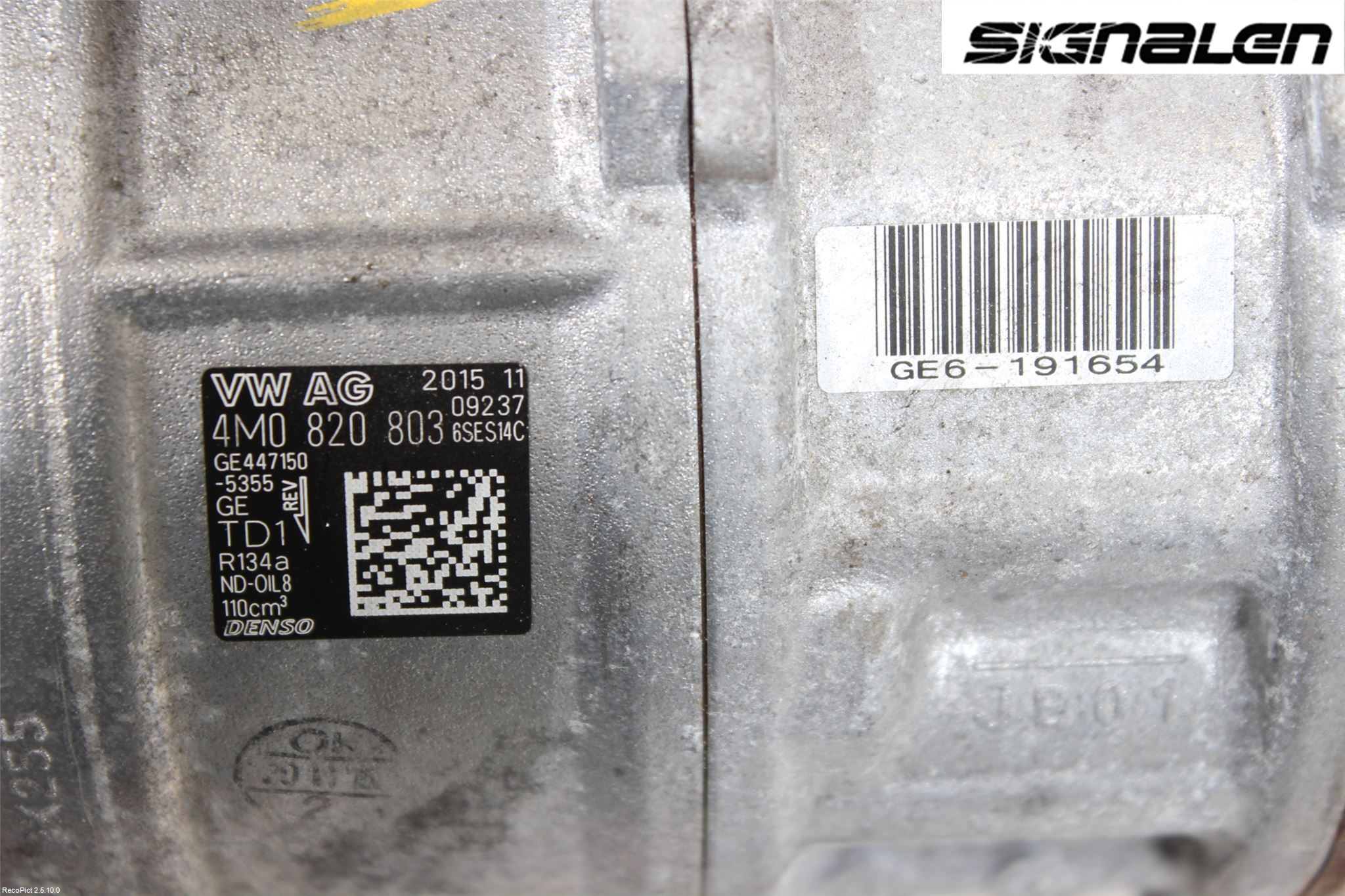 Audi A4/S4 B9 16-19 Varme Ac Kompressor