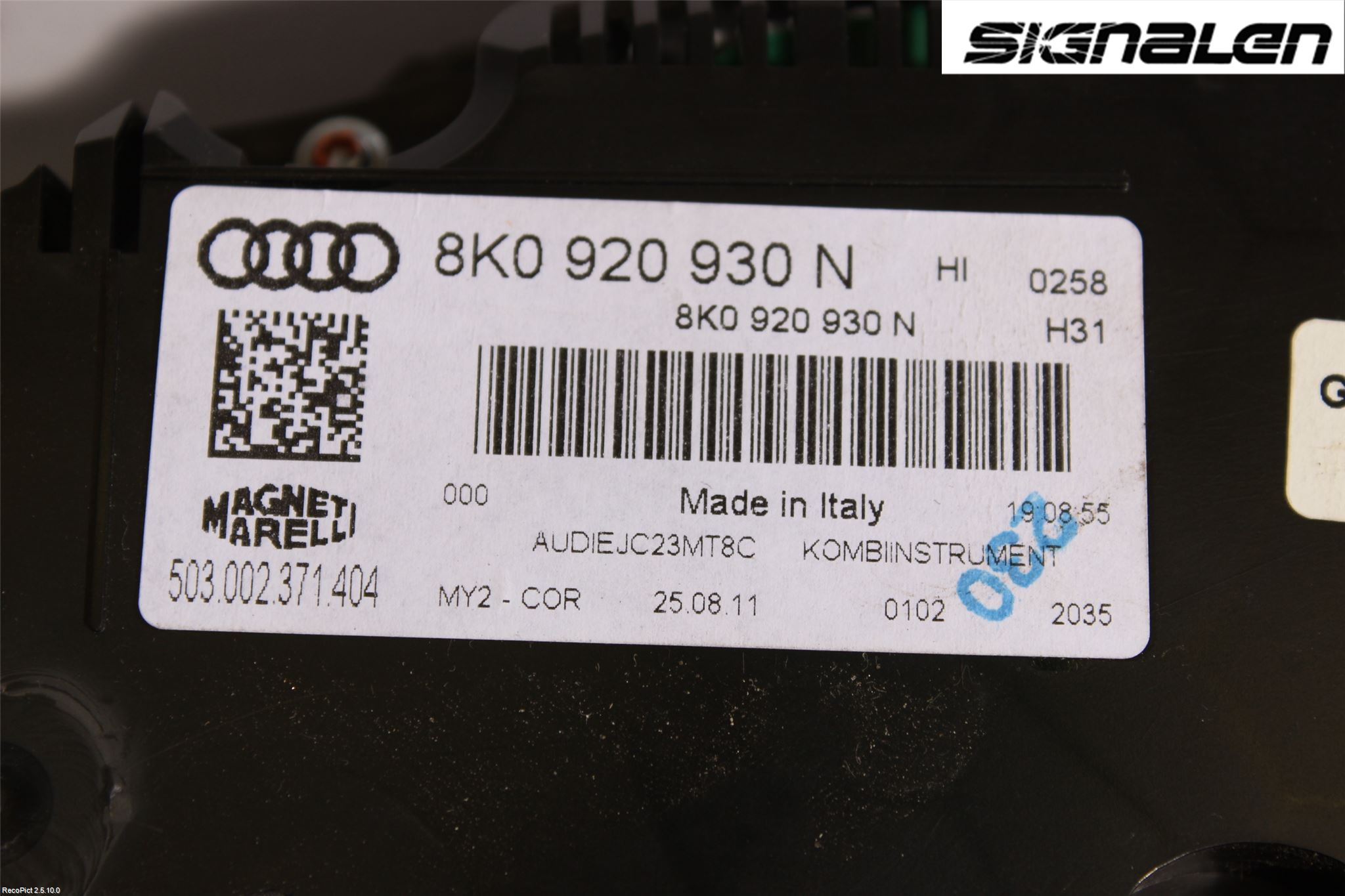 Audi A4/S4 08-11 Instr Kombinert