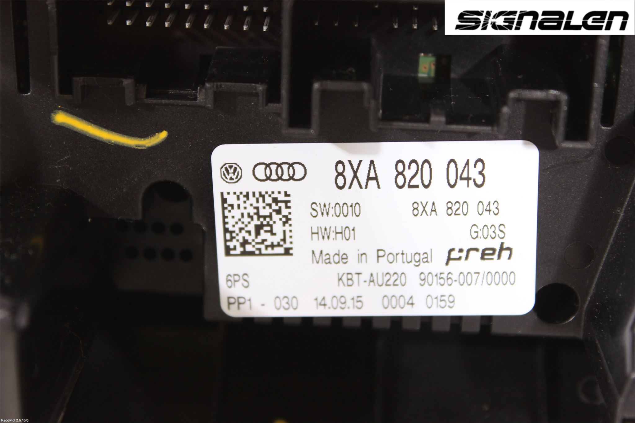Audi A1/S1 11-18 Varme Ac Betjening-Display