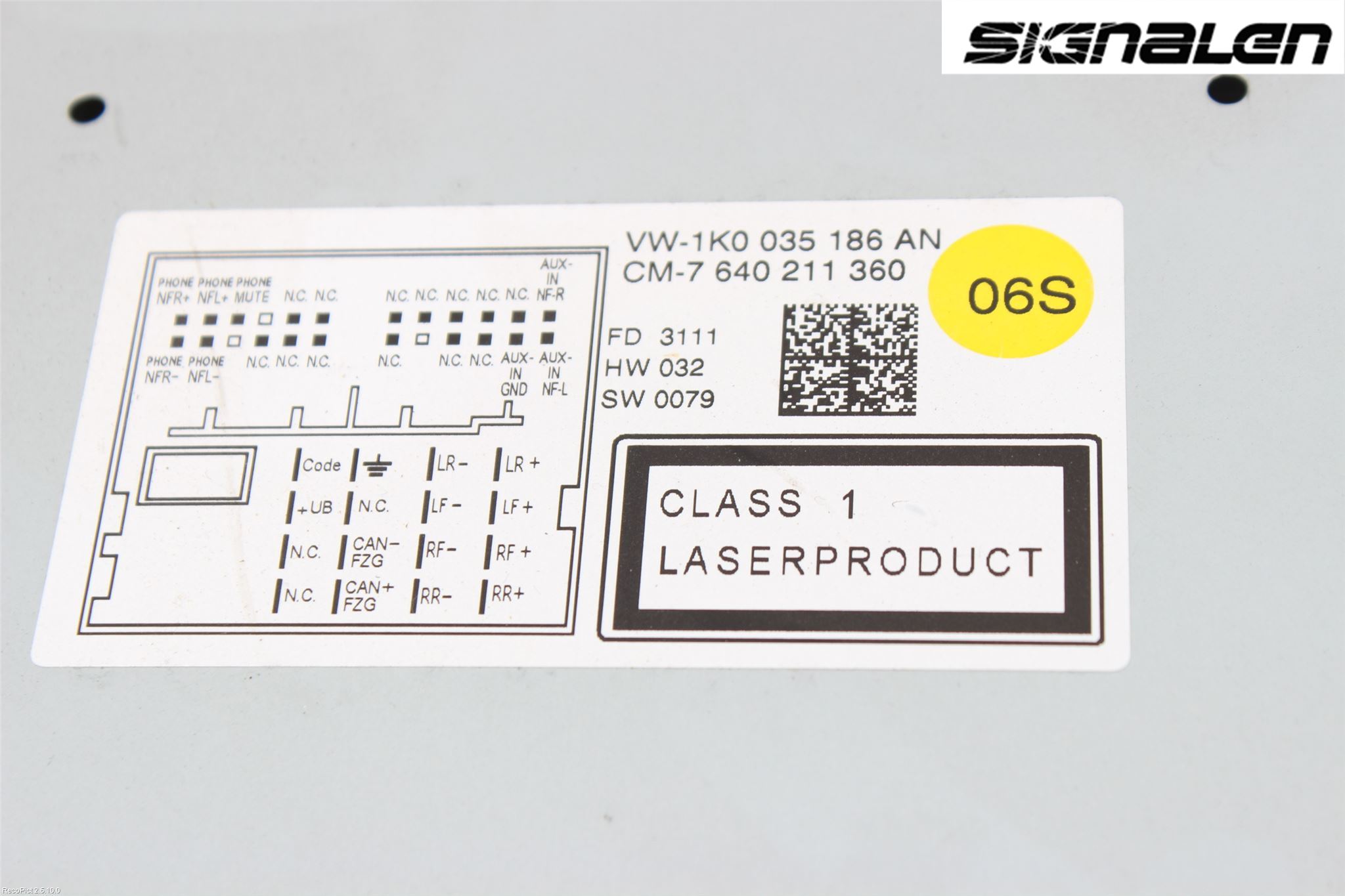 Volkswagen VW AMAROK 2H 10-22 Stereo Radio