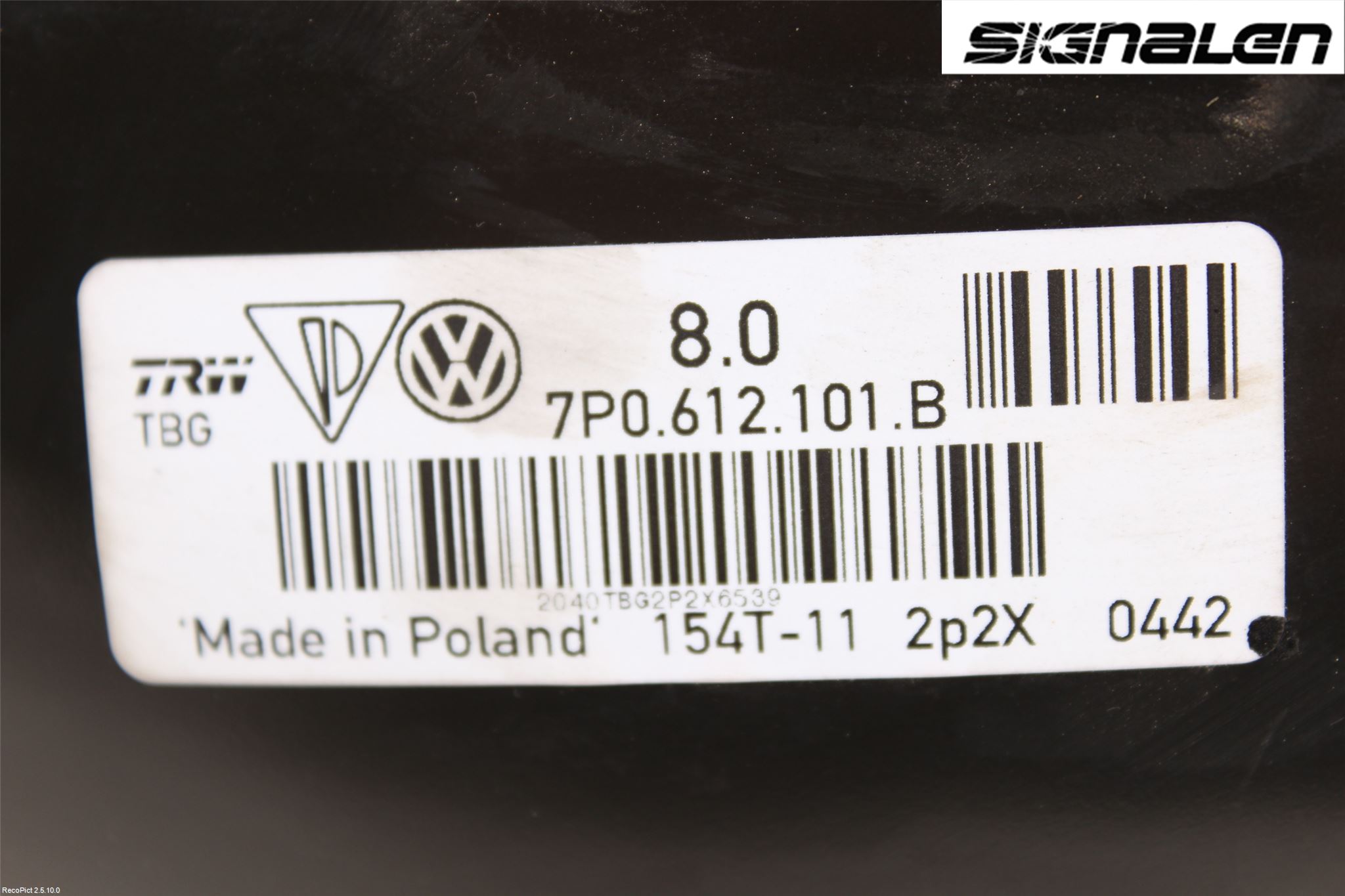 Volkswagen VW TOUAREG 7P 11-18 Bremseservo
