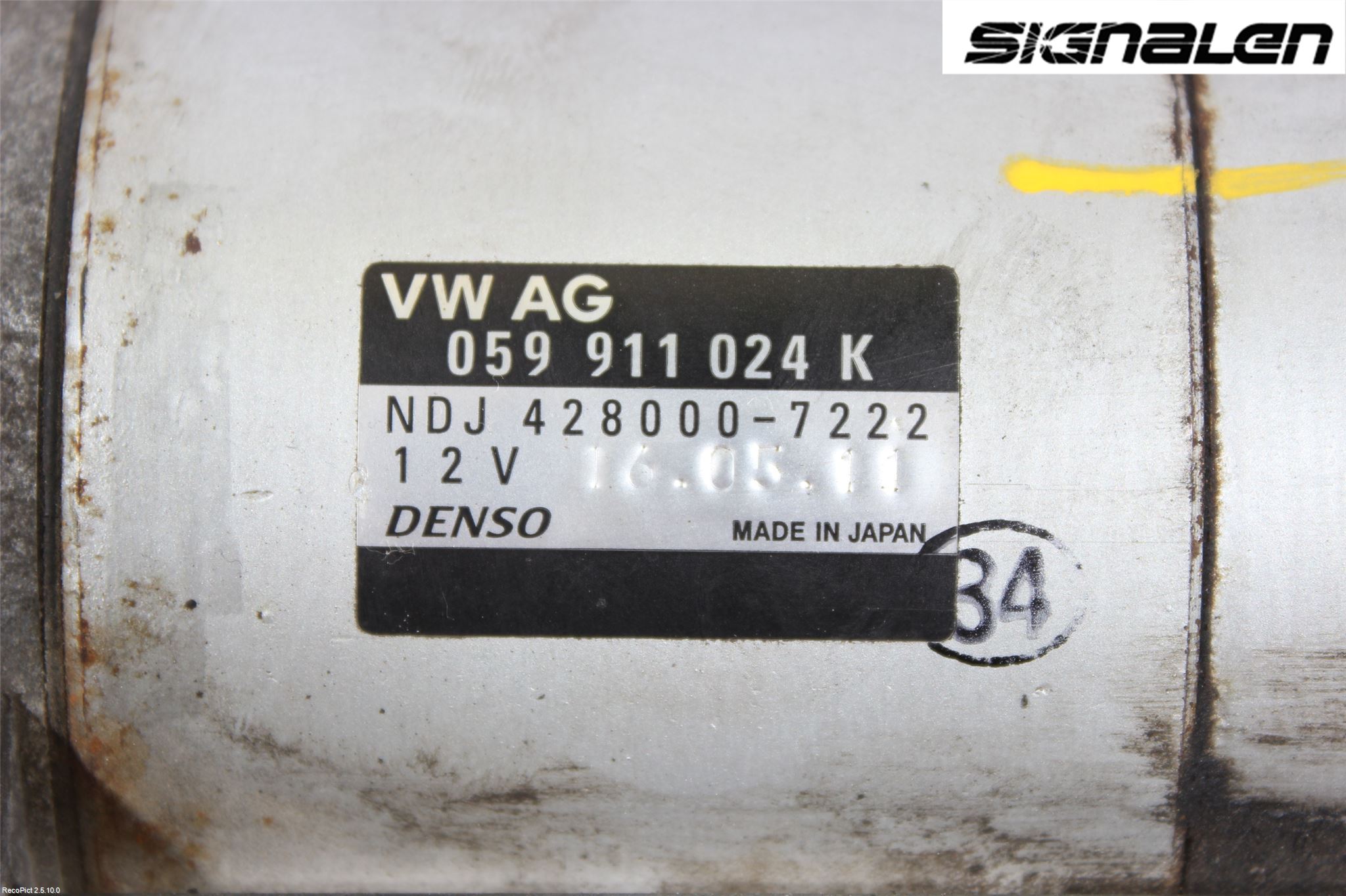 Volkswagen VW TOUAREG 7P 11-18 Startmotor Diesel
