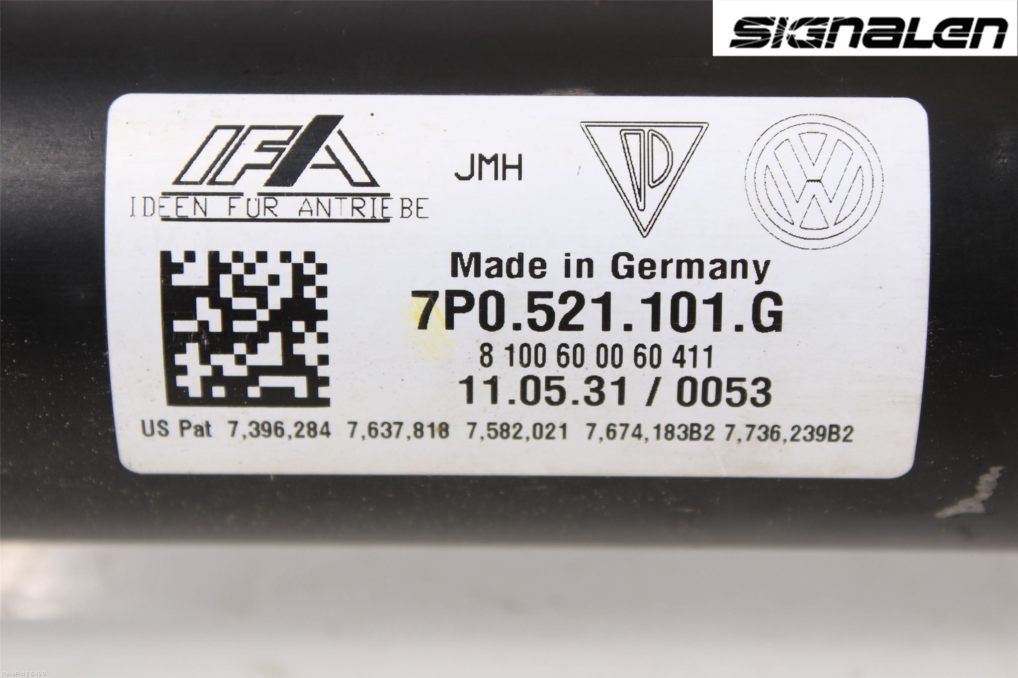 Volkswagen VW TOUAREG 7P 11-18 Mellomaksel Fremre 4Wd