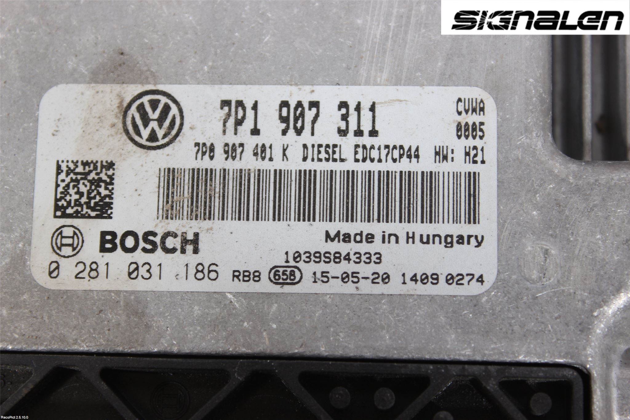 Volkswagen VW TOUAREG 7L 03-10 Styreenhet Innsprøytning