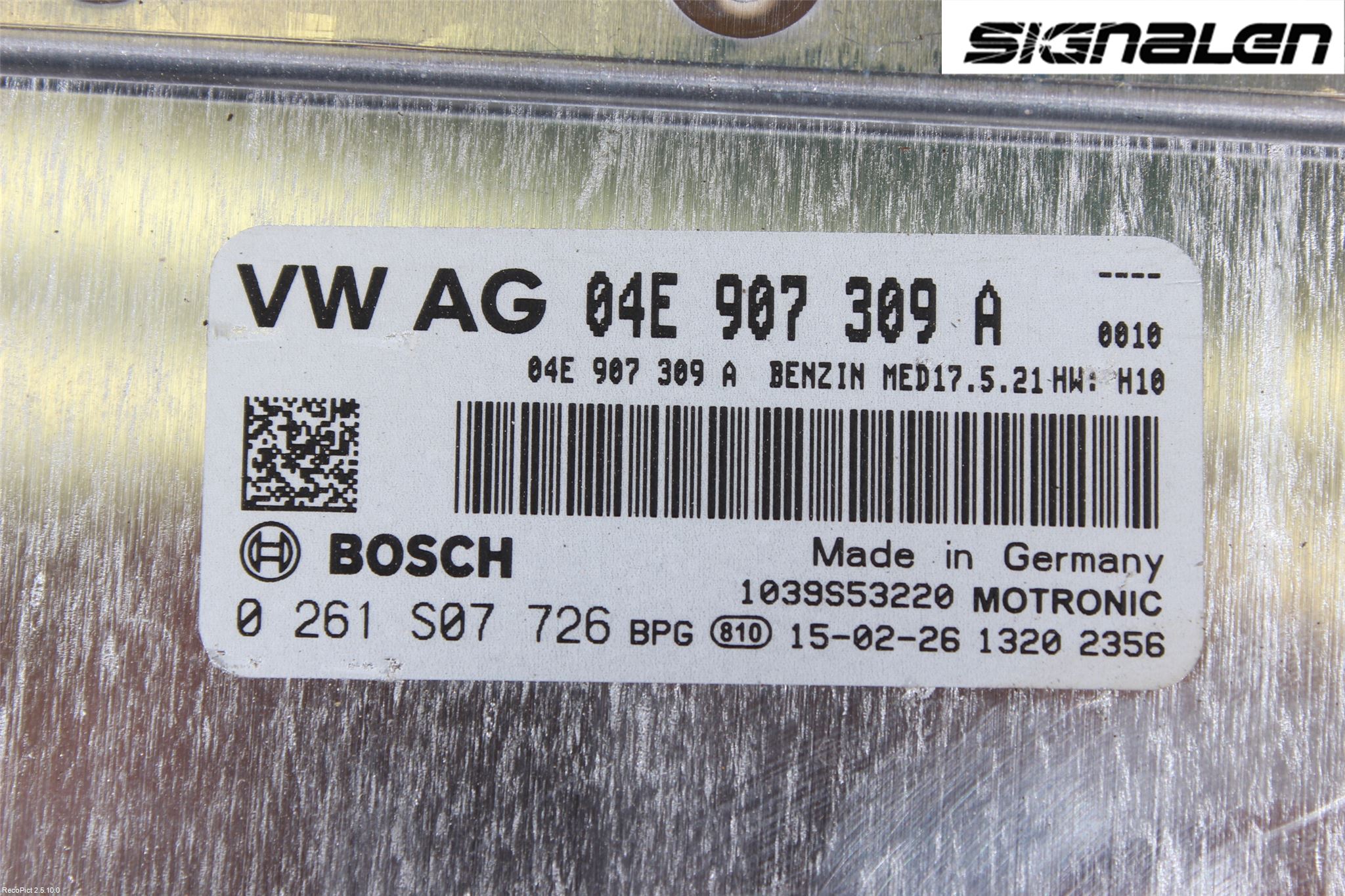 Volkswagen VW GOLF / E-GOLF VII 13-20 Styreenhet Innsprøytning