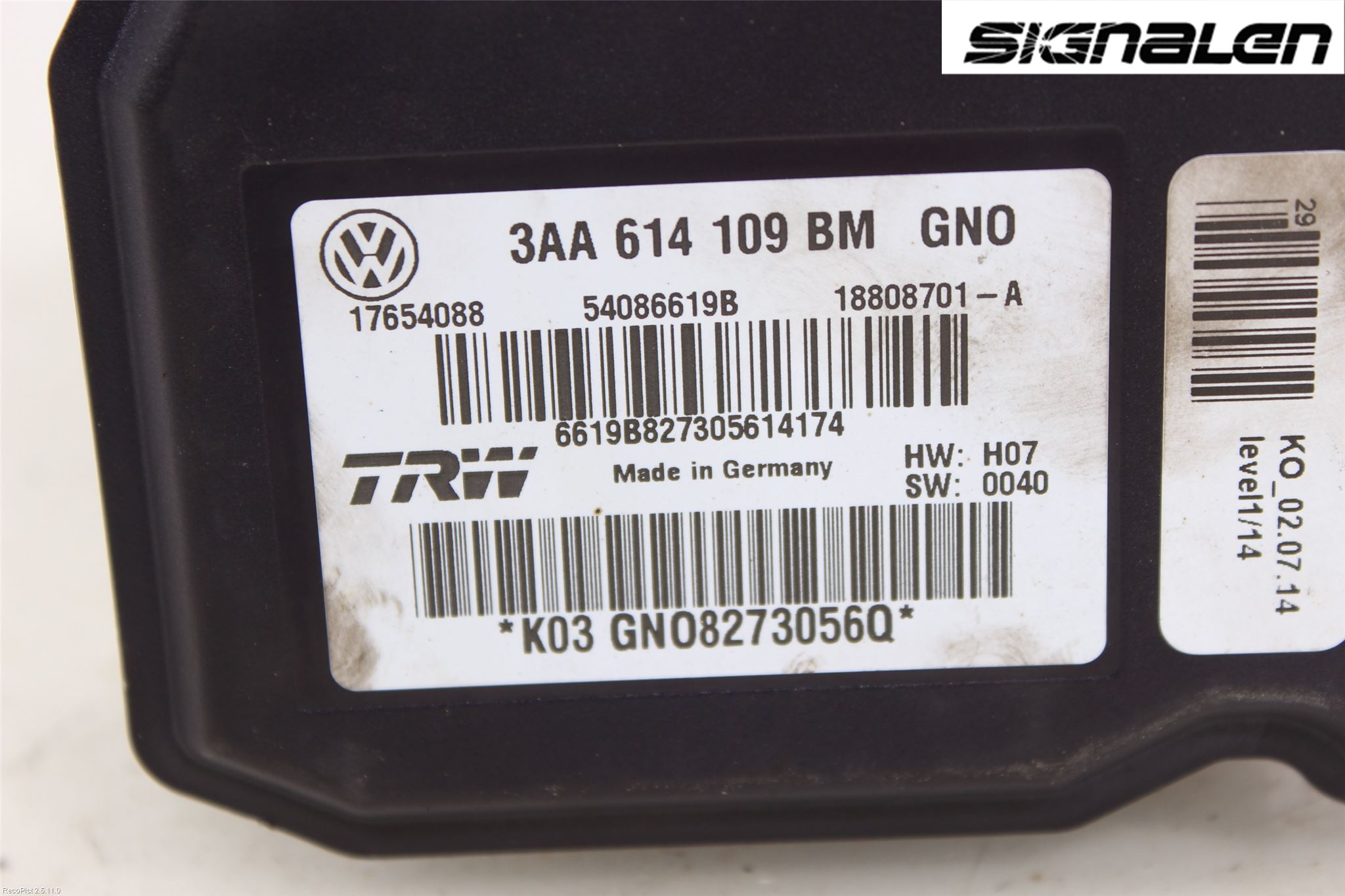 Volkswagen VW PASSAT 11-14 Abs Hydraulikkaggregat