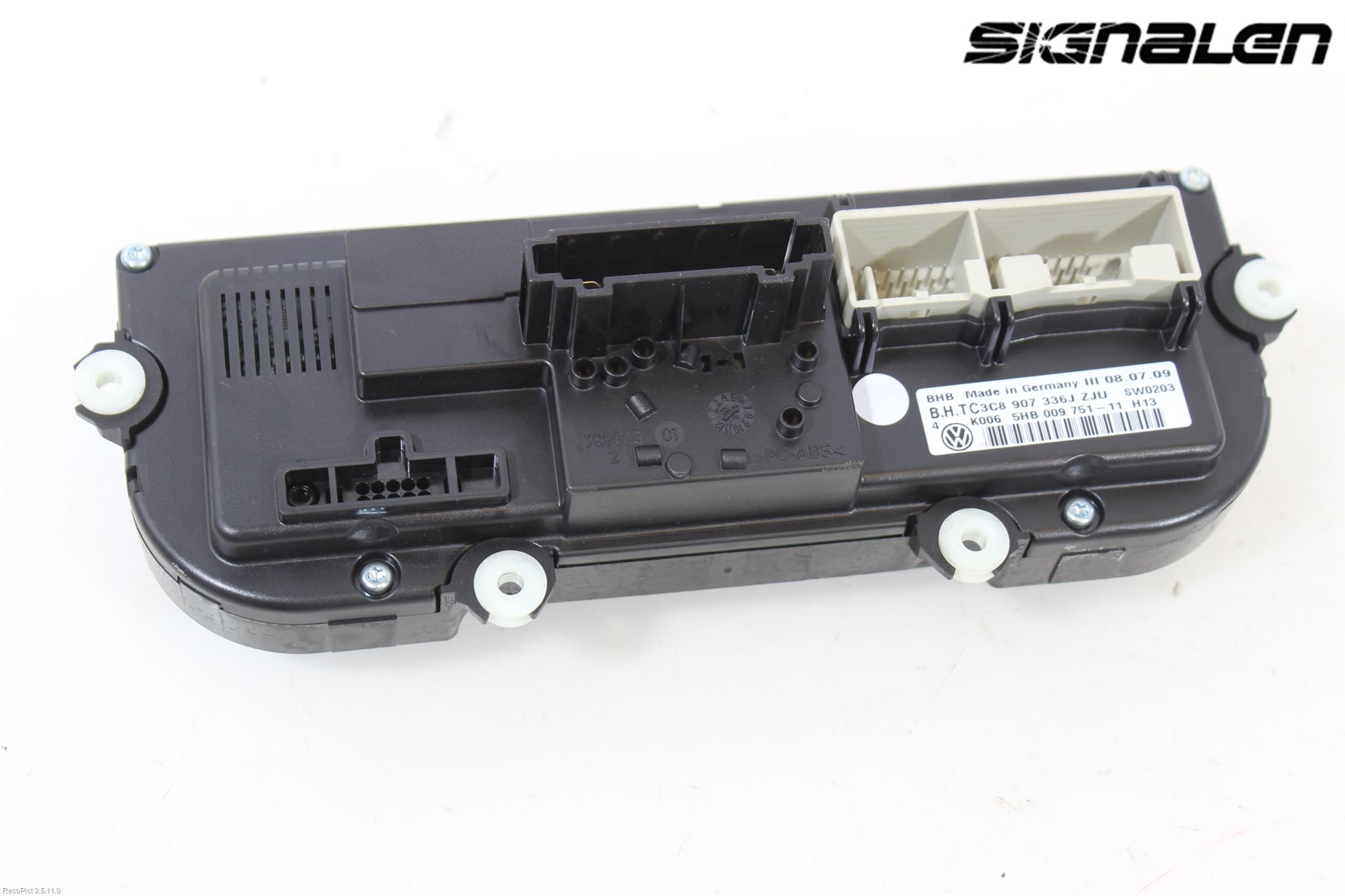 Volkswagen VW GOLF VI 09-13 Varme Ac Betjening-Display