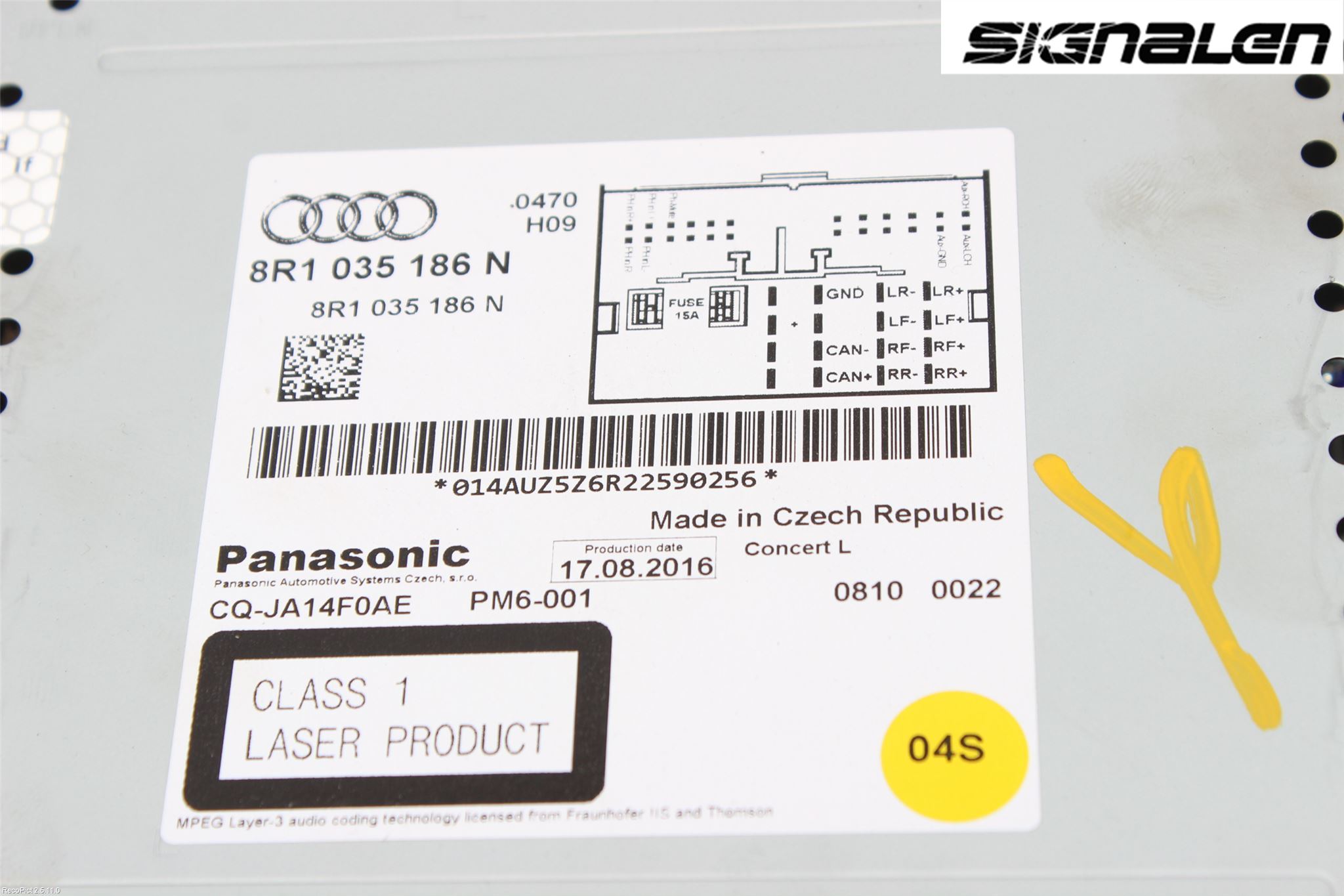 Audi Q5 09-16 Stereo Radio