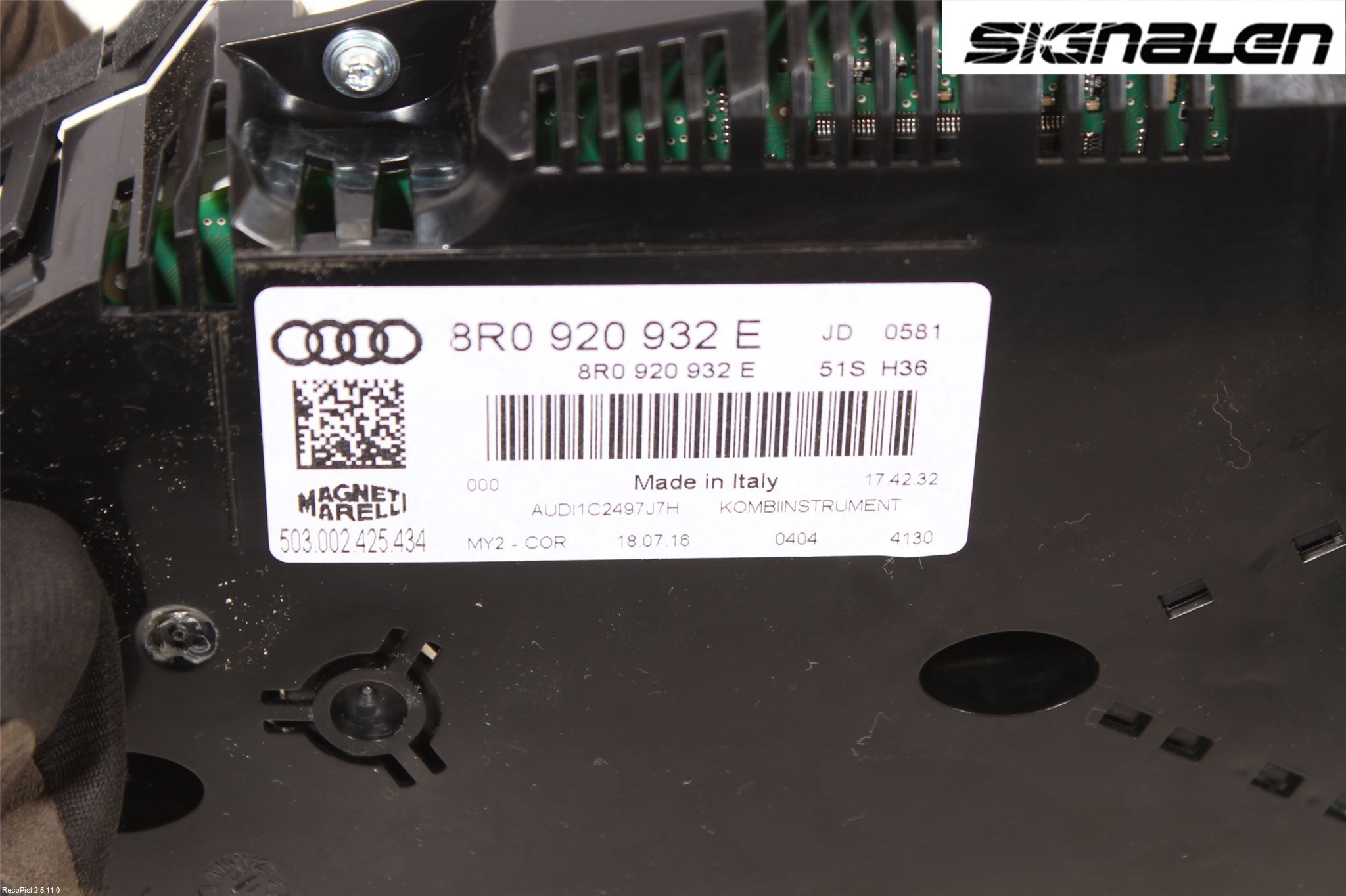 Audi Q5 09-16 Instr Kombinert