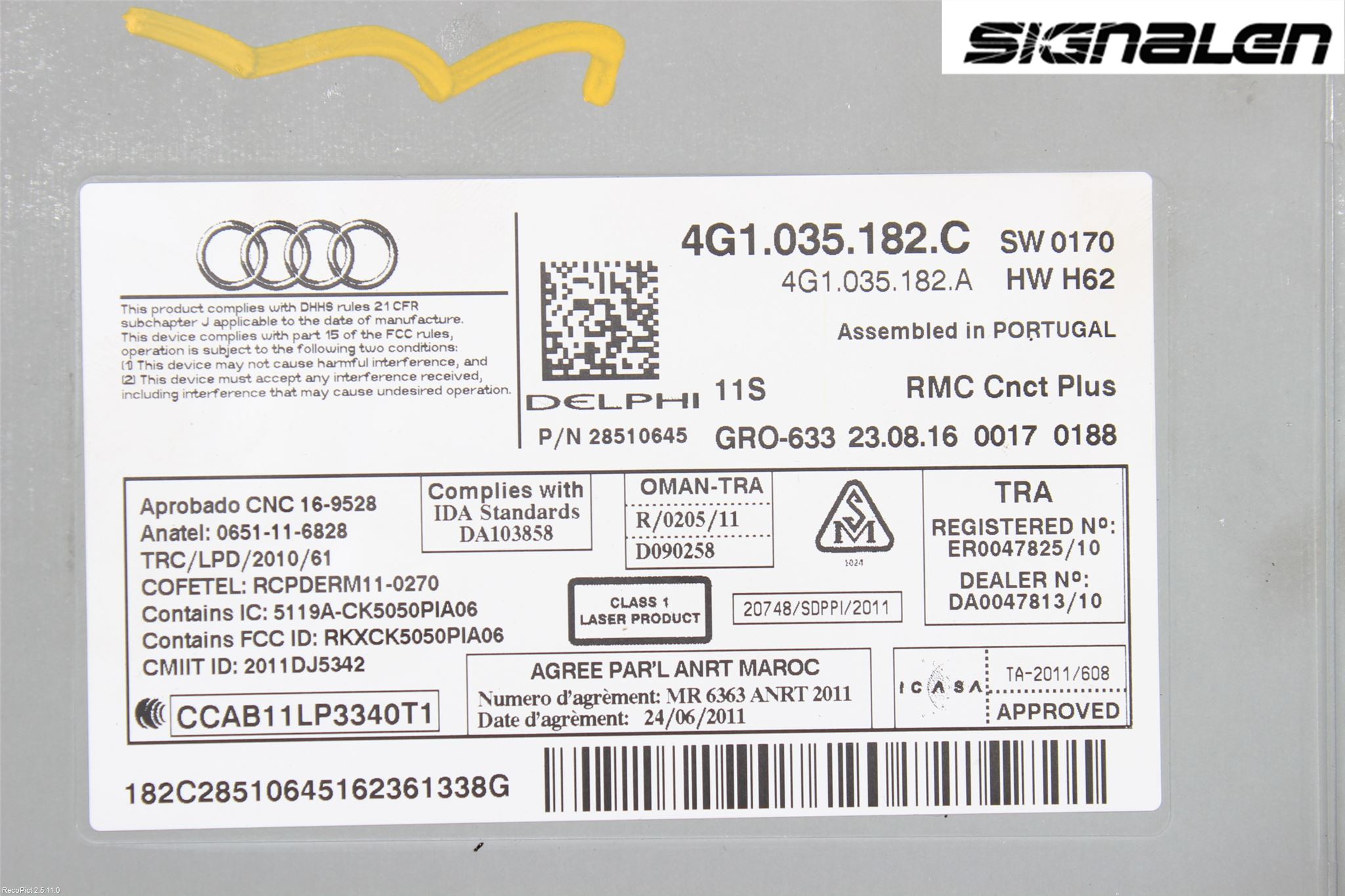 Audi A4 ALLROAD 09-16 Stereo Radio
