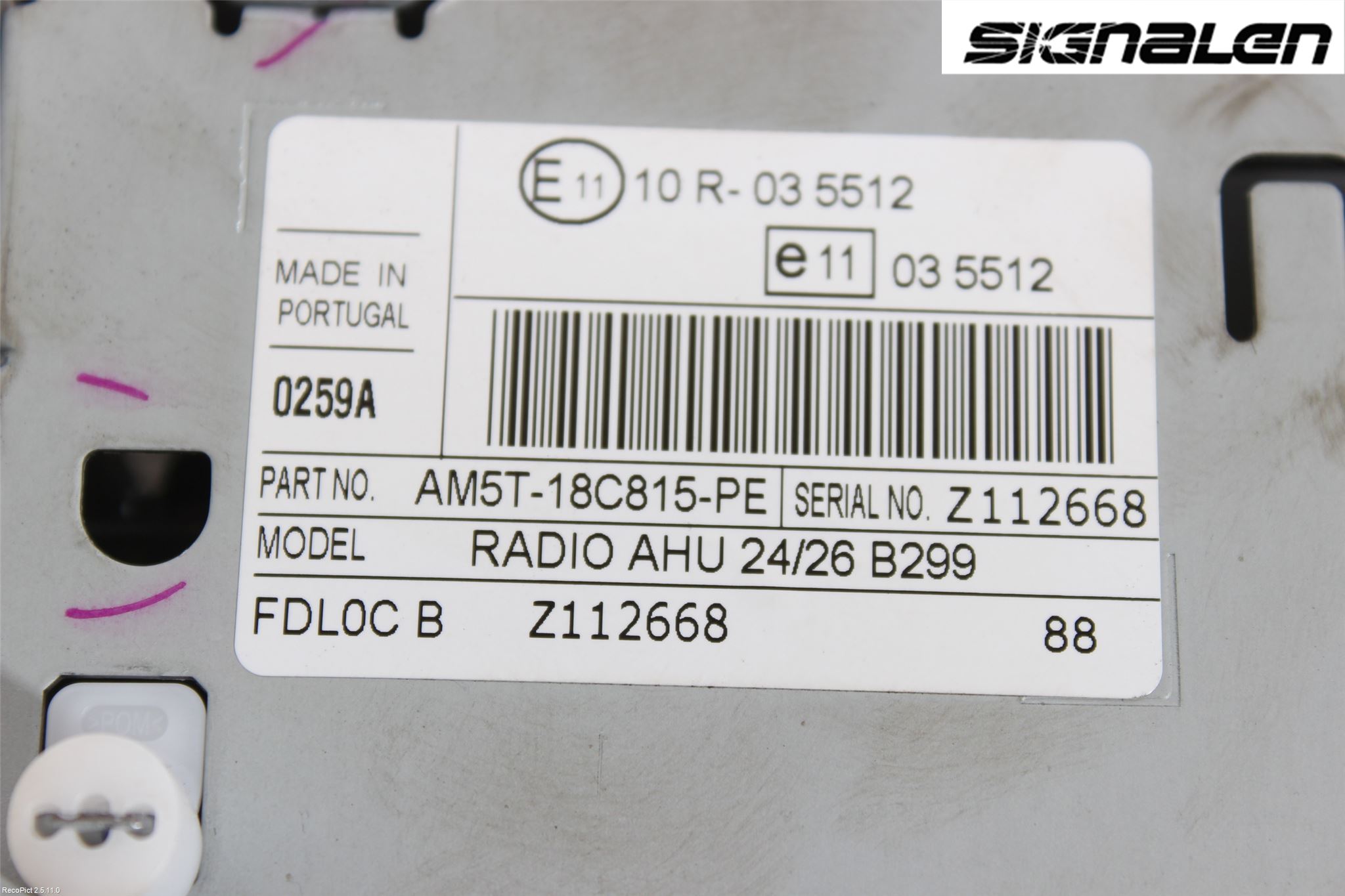 Ford FIESTA 13-17 Stereo Radio