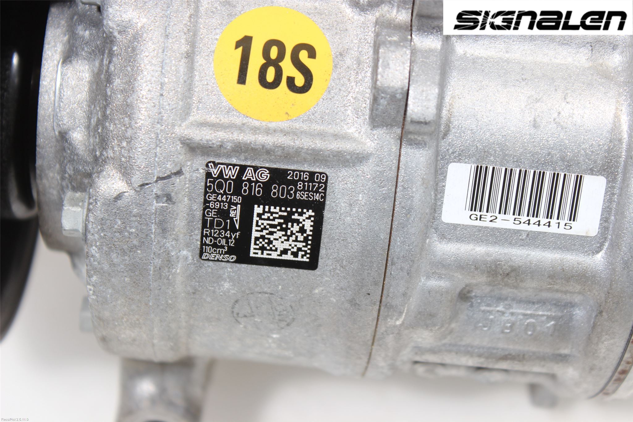 Volkswagen VW TIGUAN 16-24 Varme Ac Kompressor