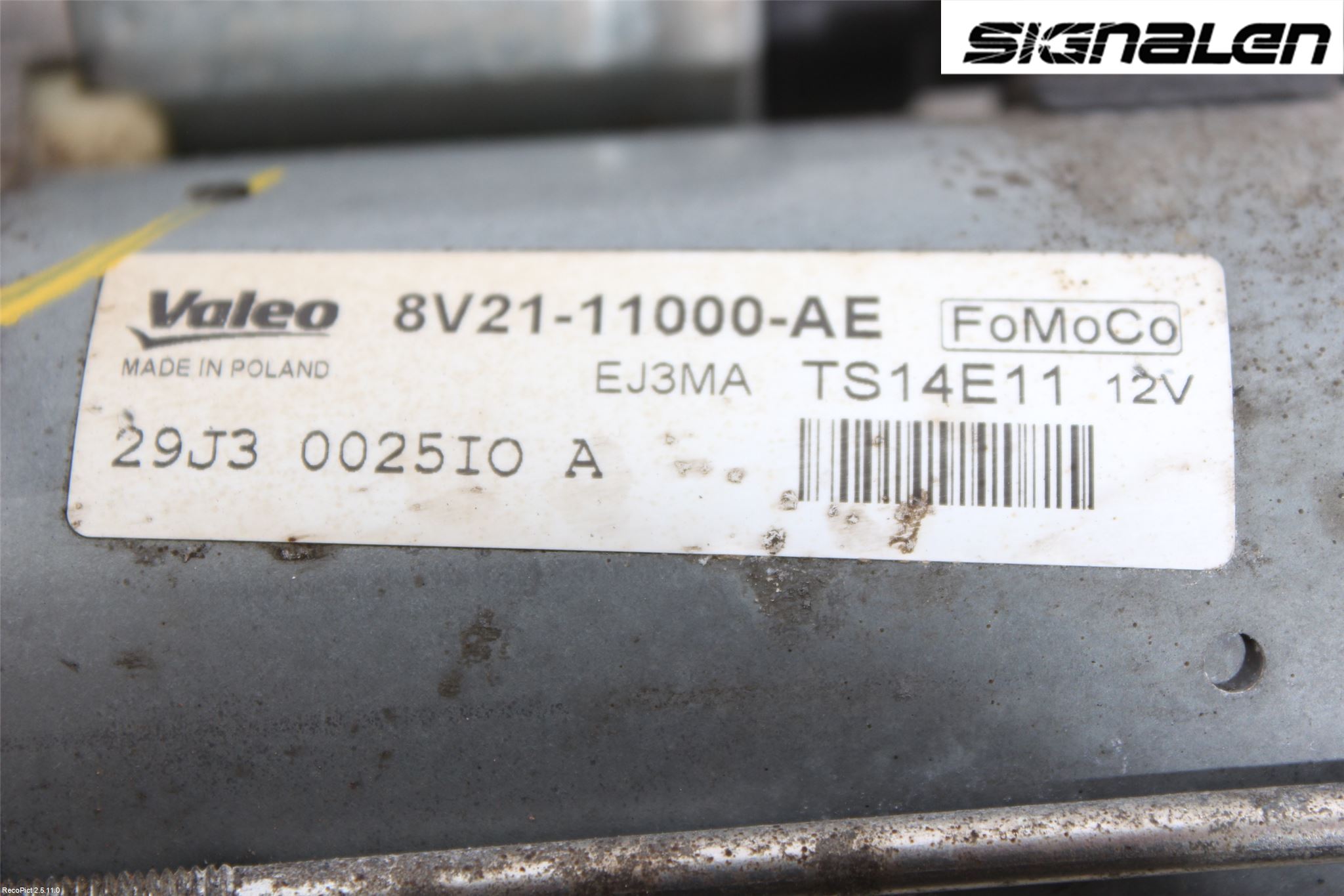 Ford FIESTA 13-17 Startmotor Diesel