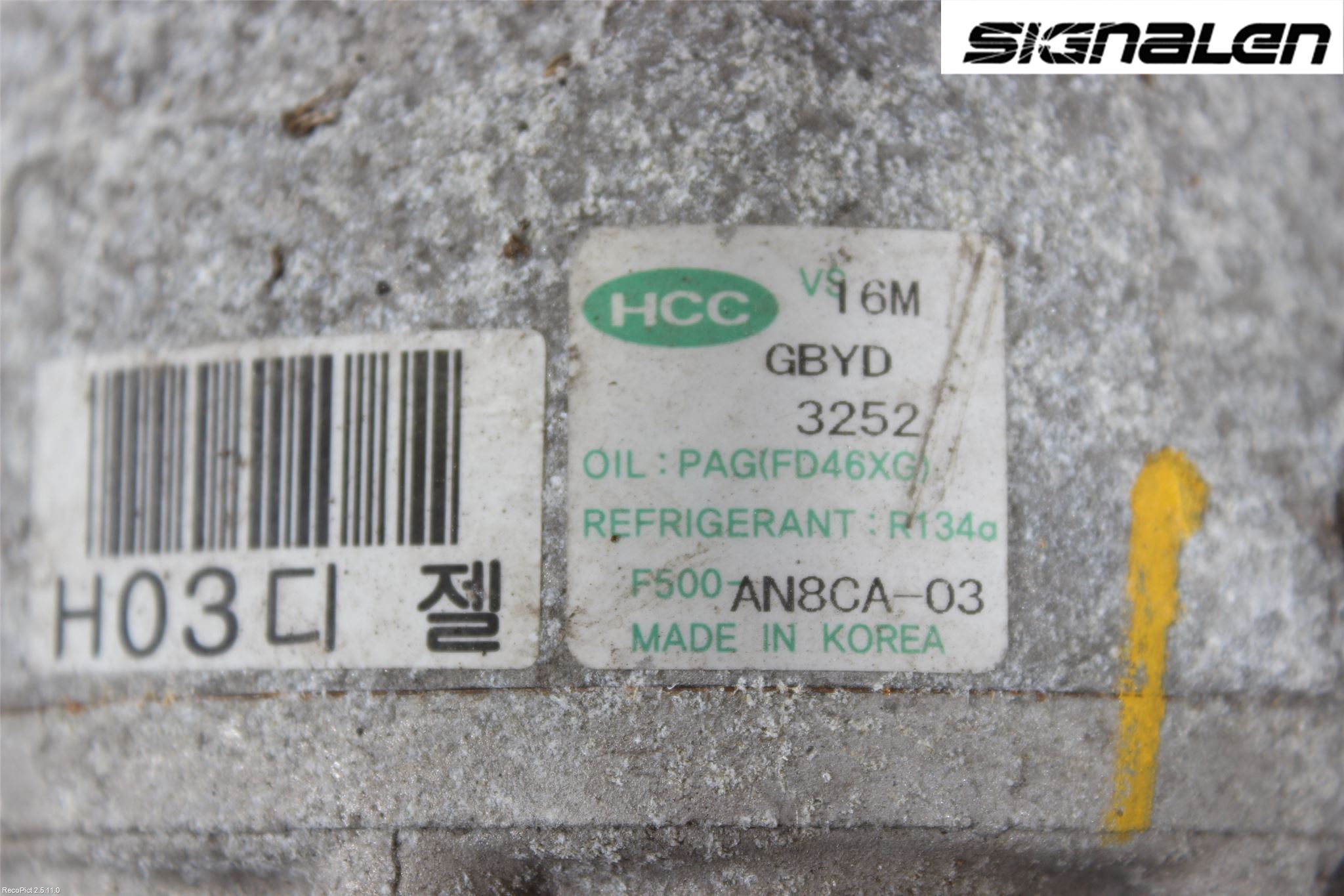 Hyundai i30 FD 07-12 Varme Ac Kompressor