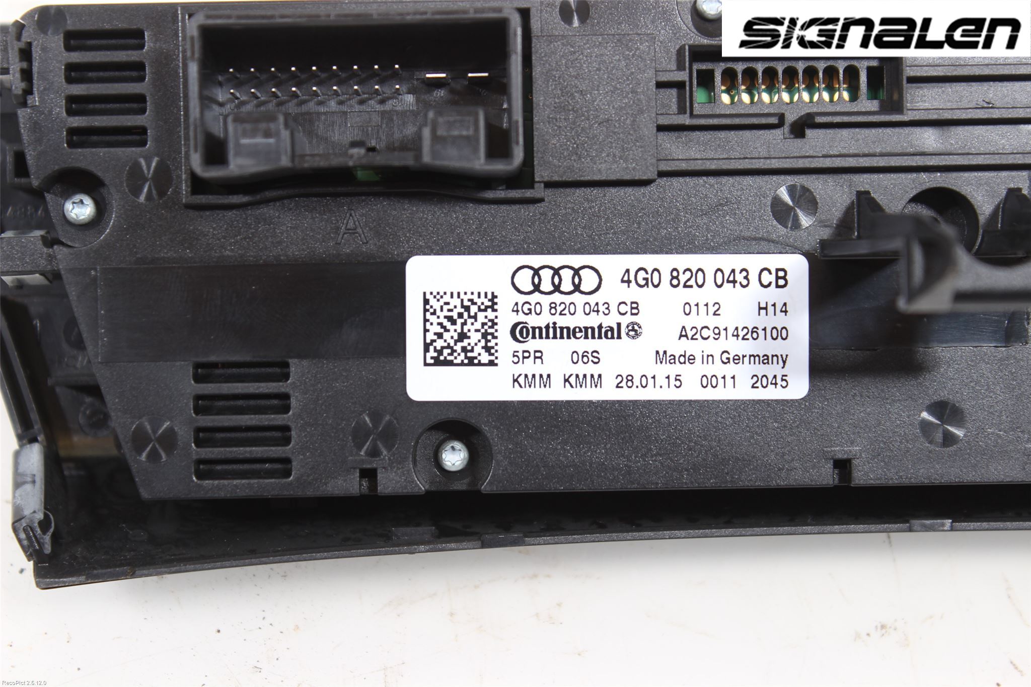 Audi A6/S6 4G 11-18 Varme Ac Betjening-Display
