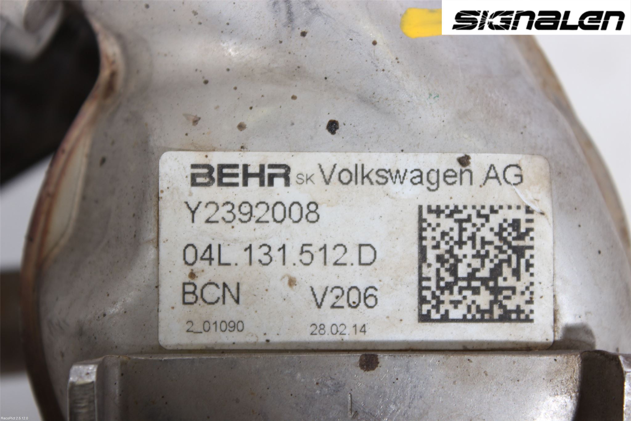 Volkswagen VW GOLF / E-GOLF VII 13-20 Eksos Kjøler